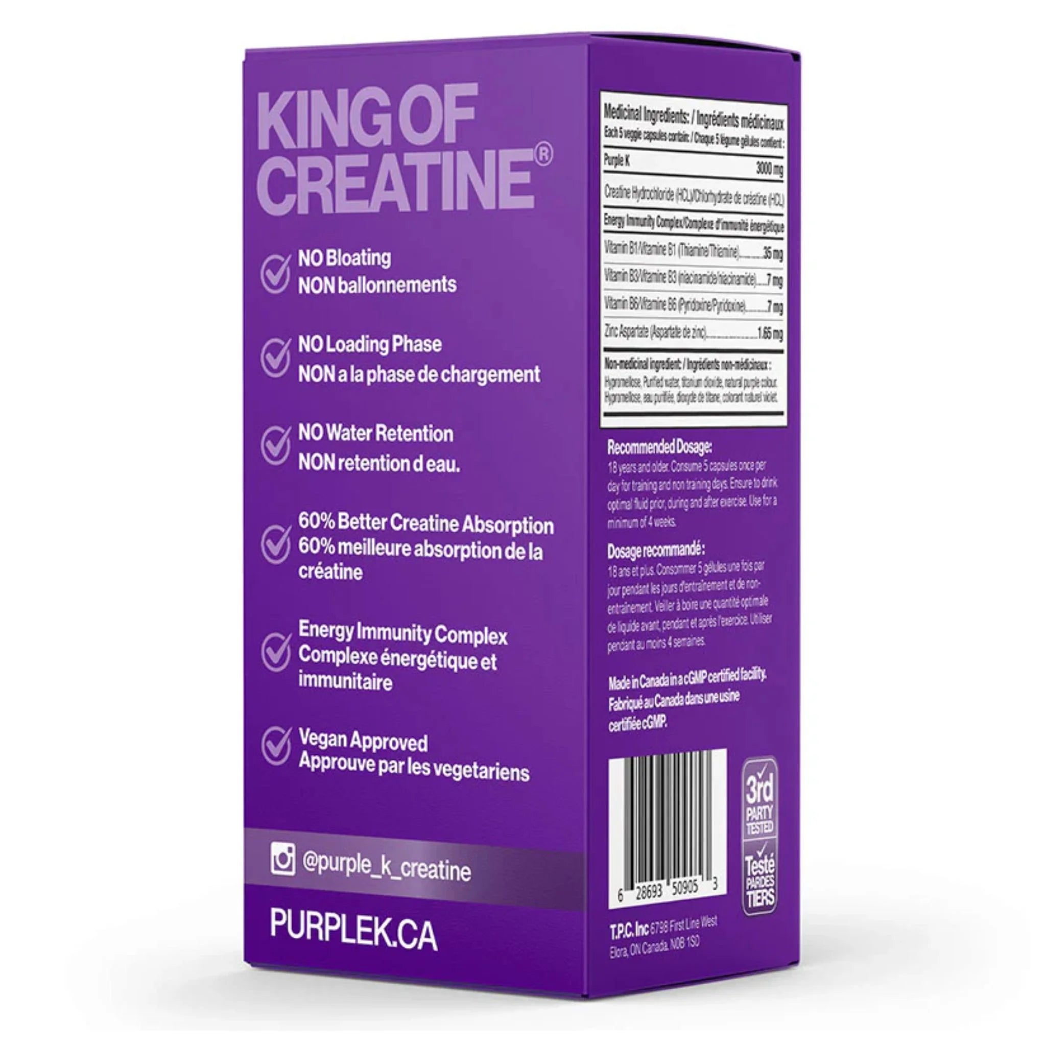 Purple-K Creatine, 150 Vegetable Capsules