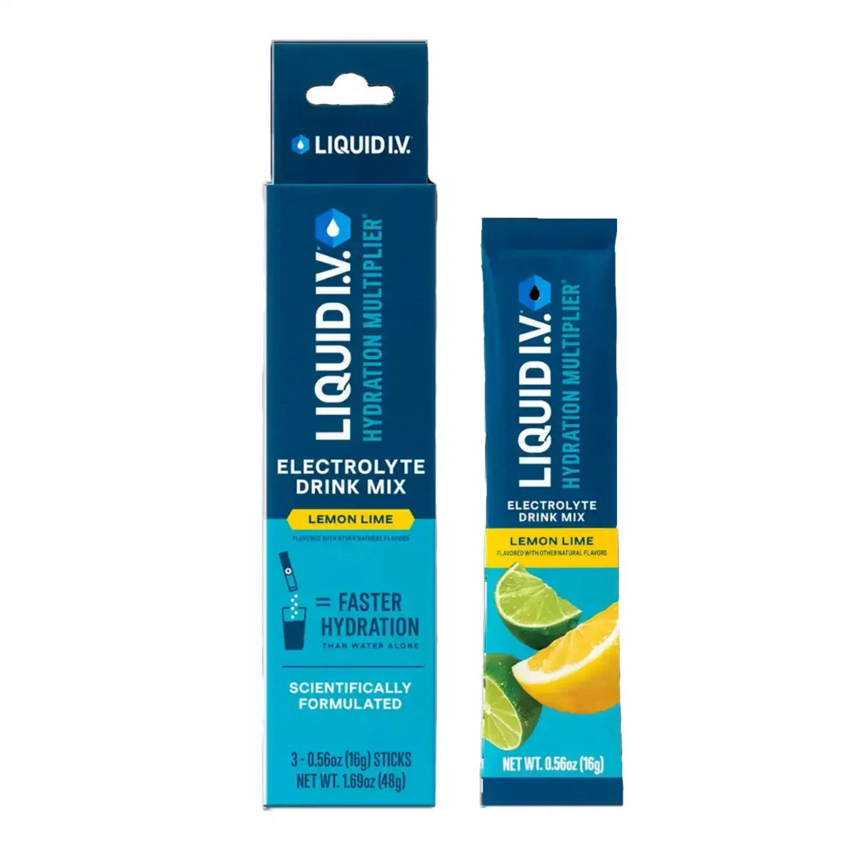 Liquid I.V. Electrolyte Drink Mix Lemon Lime 3 Sachets