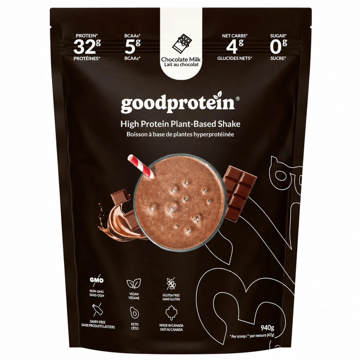Good Protein High Protein Shake Chocolate Milk 940g