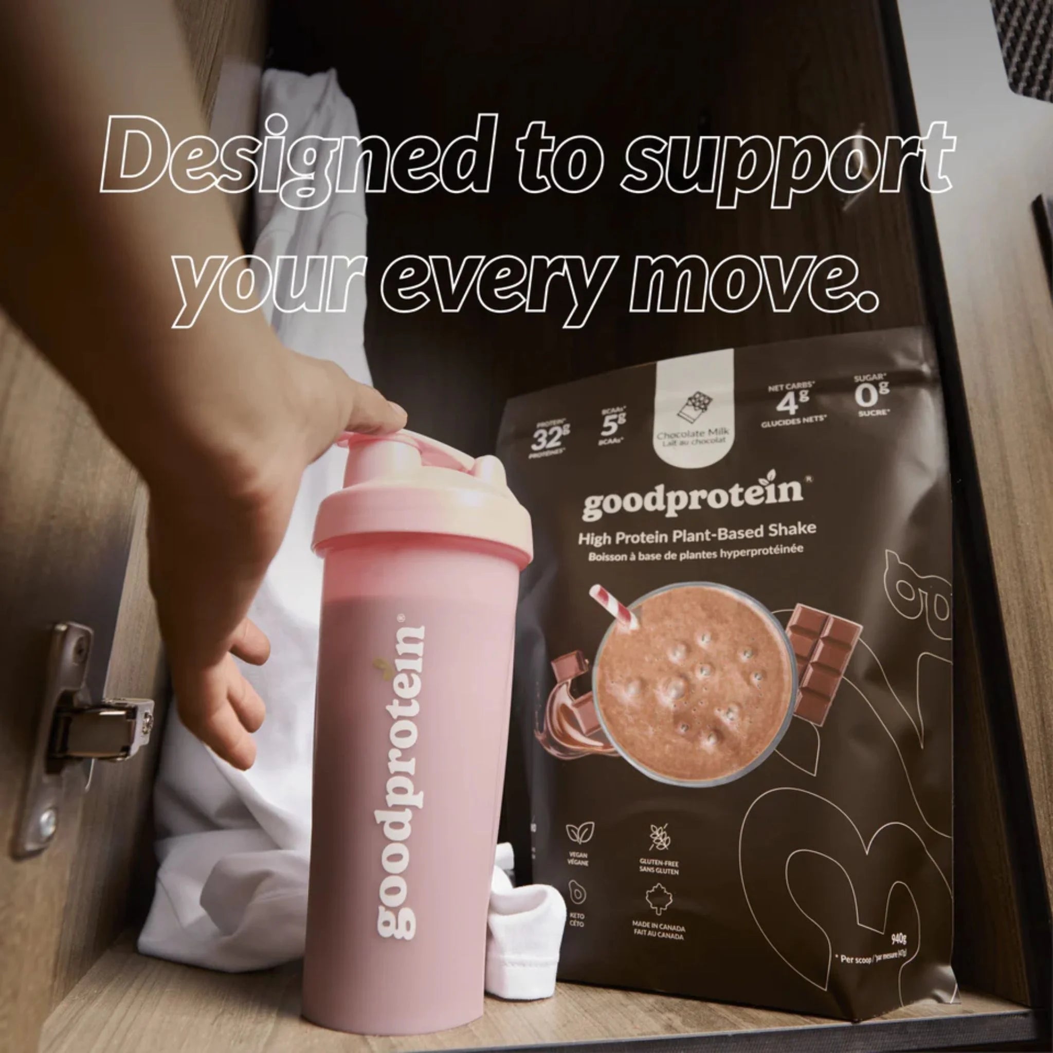 Good Protein High Protein Shake Chocolate Milk 940g - Nature's Source Inc