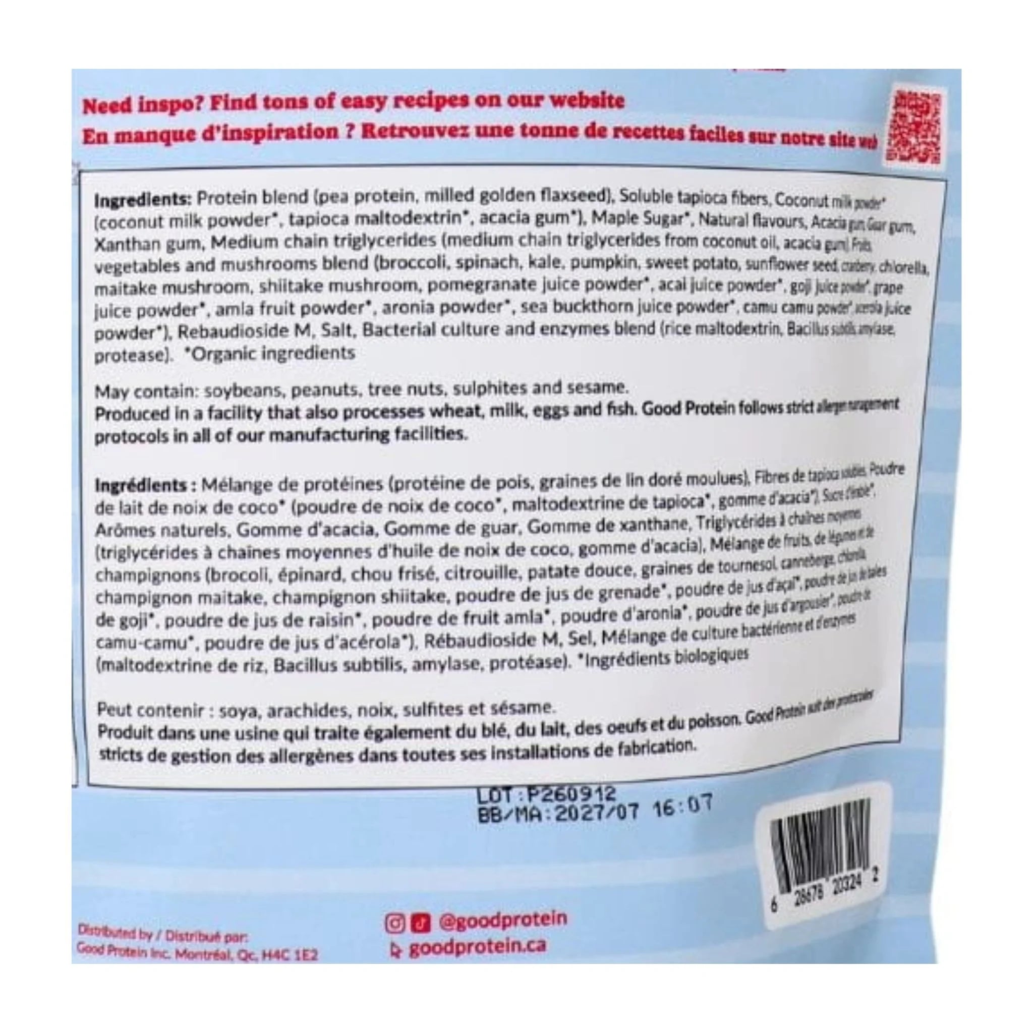 Good Protein Maple Cookie 440g