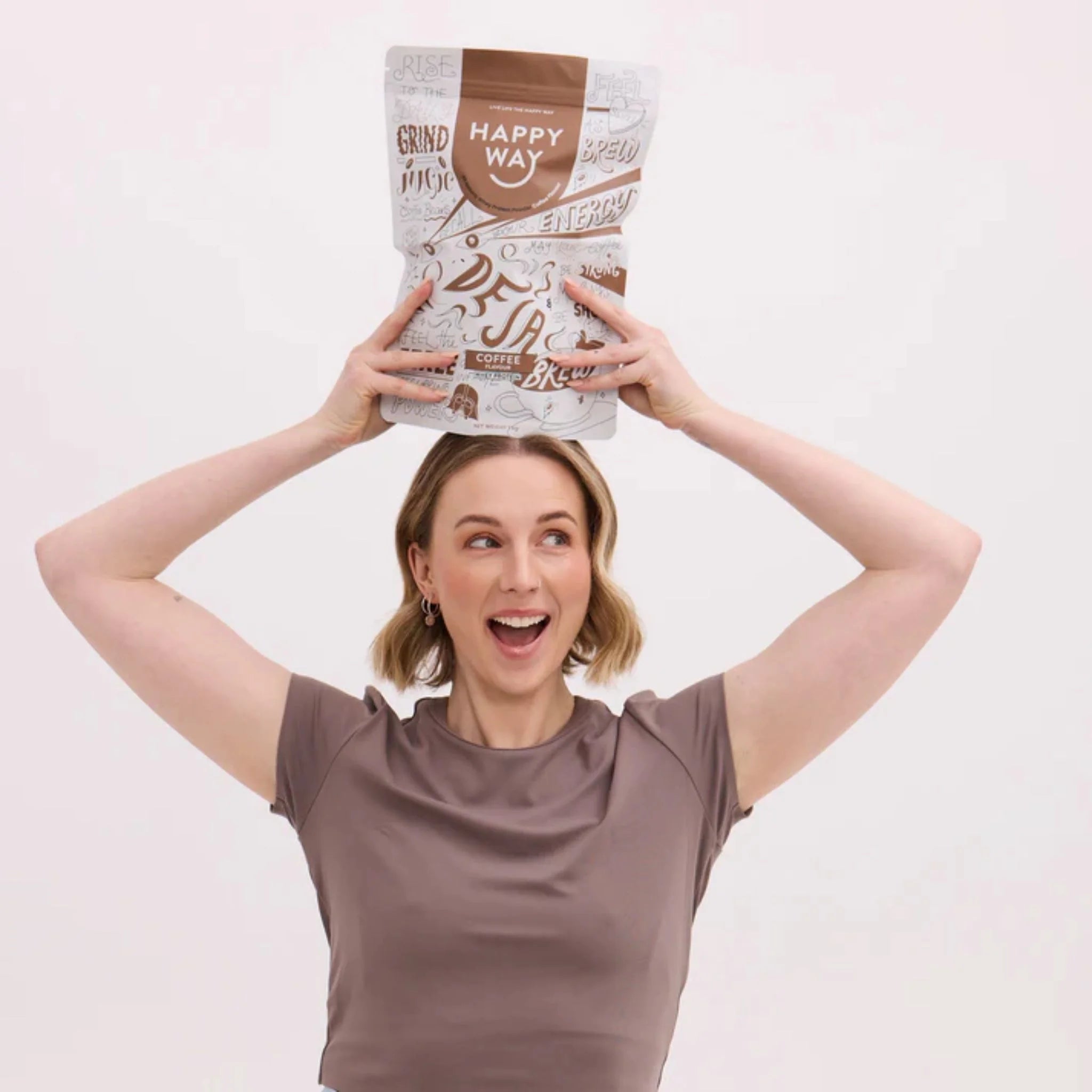 Happy Way Whey Protein Coffee 500g - Nature's Source Inc