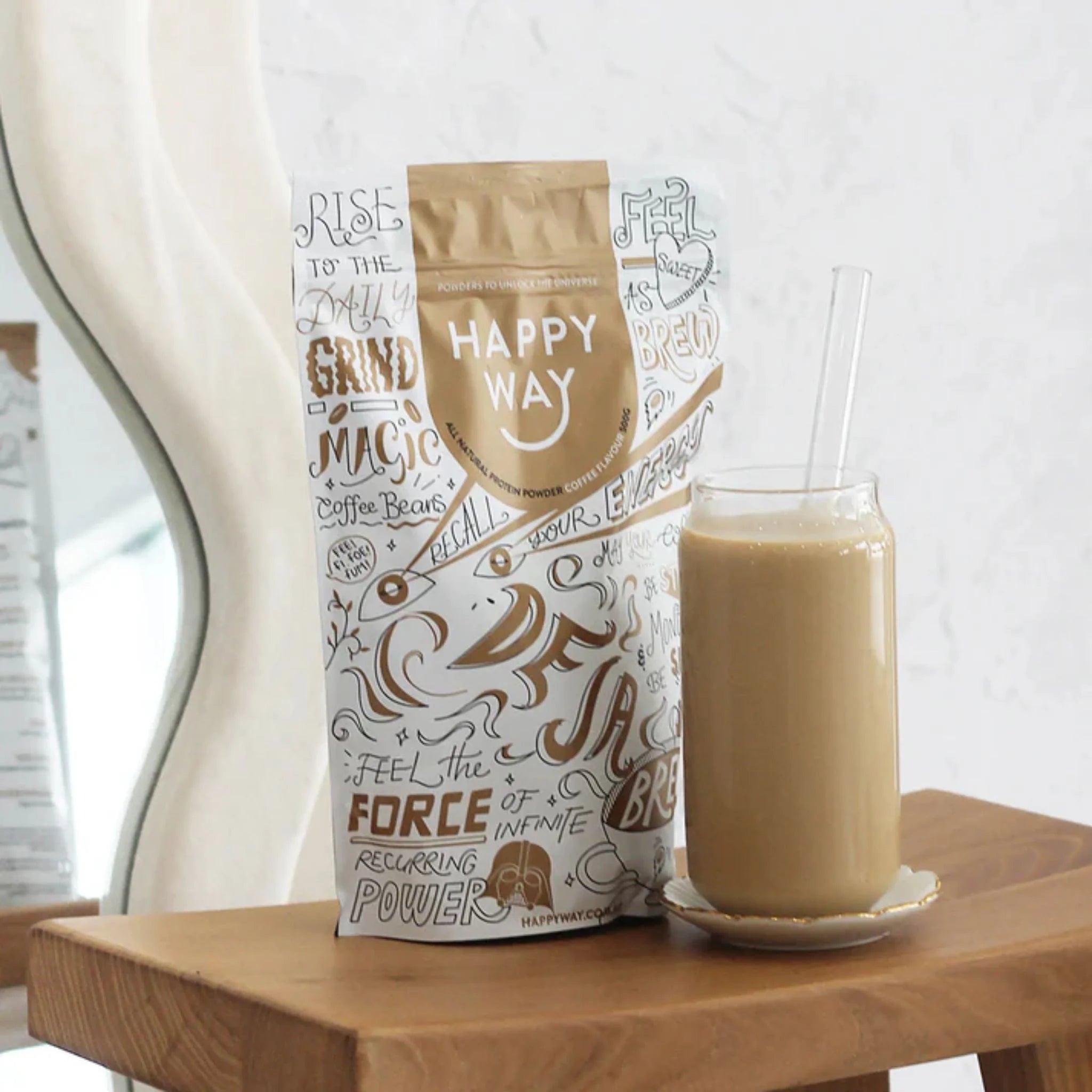 Happy Way Whey Protein Coffee 1kg - Nature's Source Inc