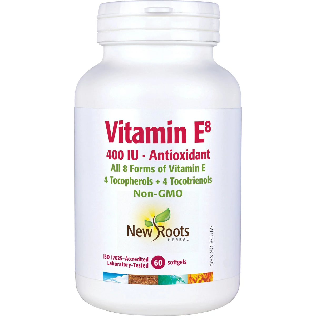 New Roots Vitamin E8 400 IU 60 Softgels