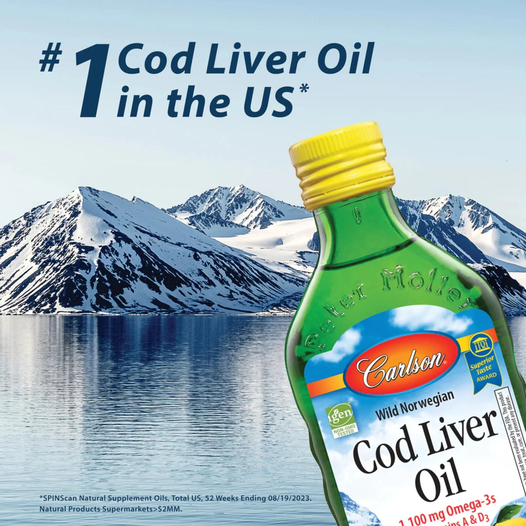 Carlson Labortories Cod Liver Oil Lemon 250ml