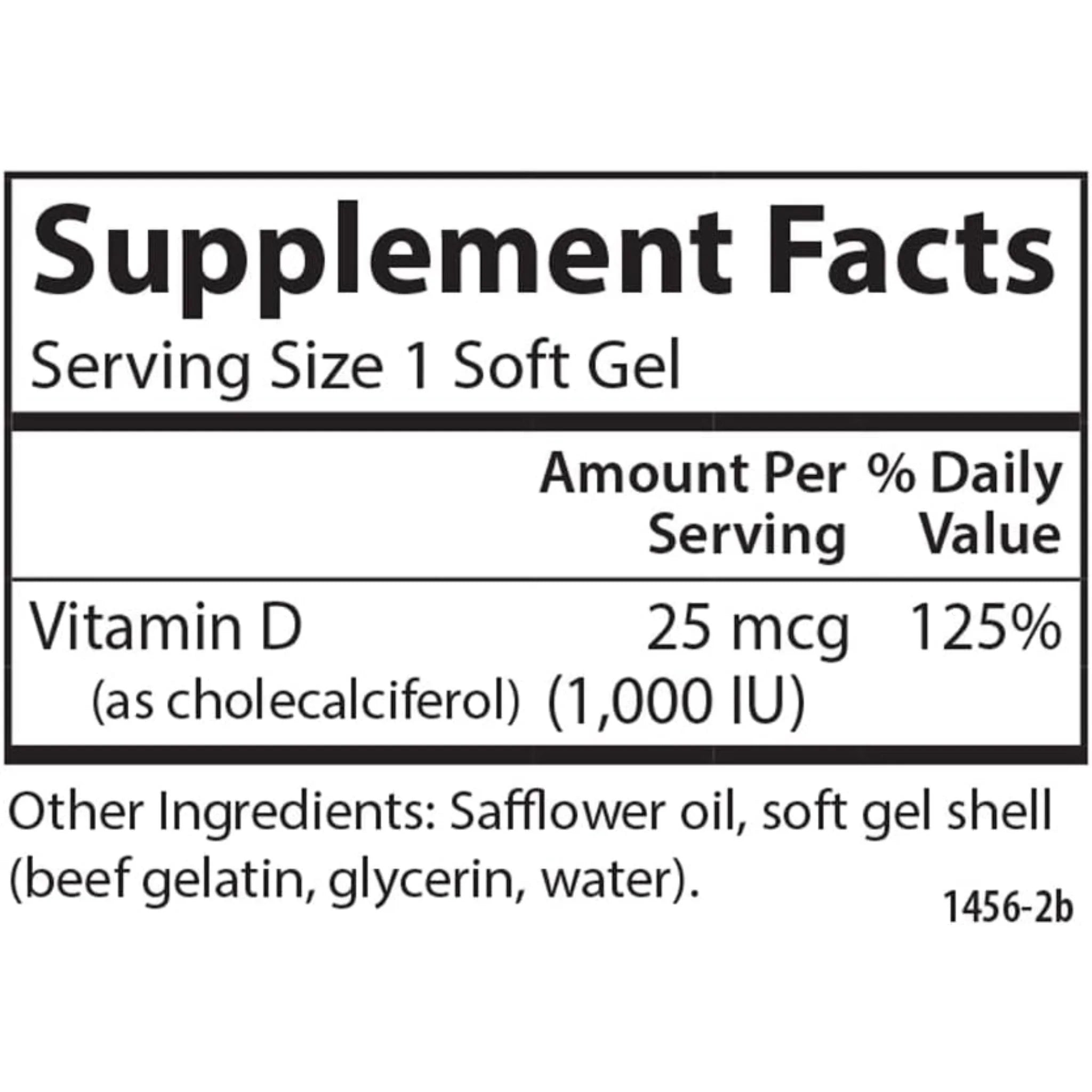 Carlson Laboratories Vitamin D 1000IU 250 Softgels