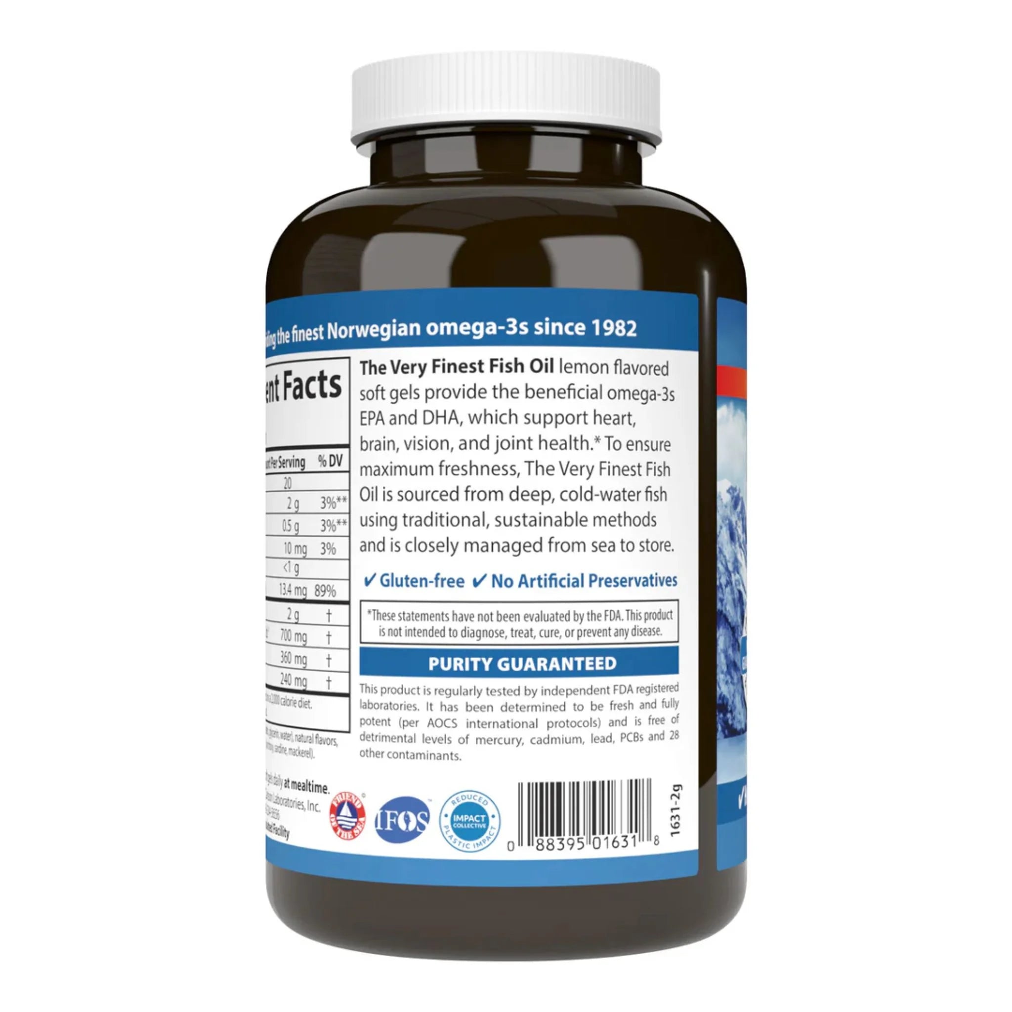 Carlson Laboratories VFFO Lemon 120 Softgels