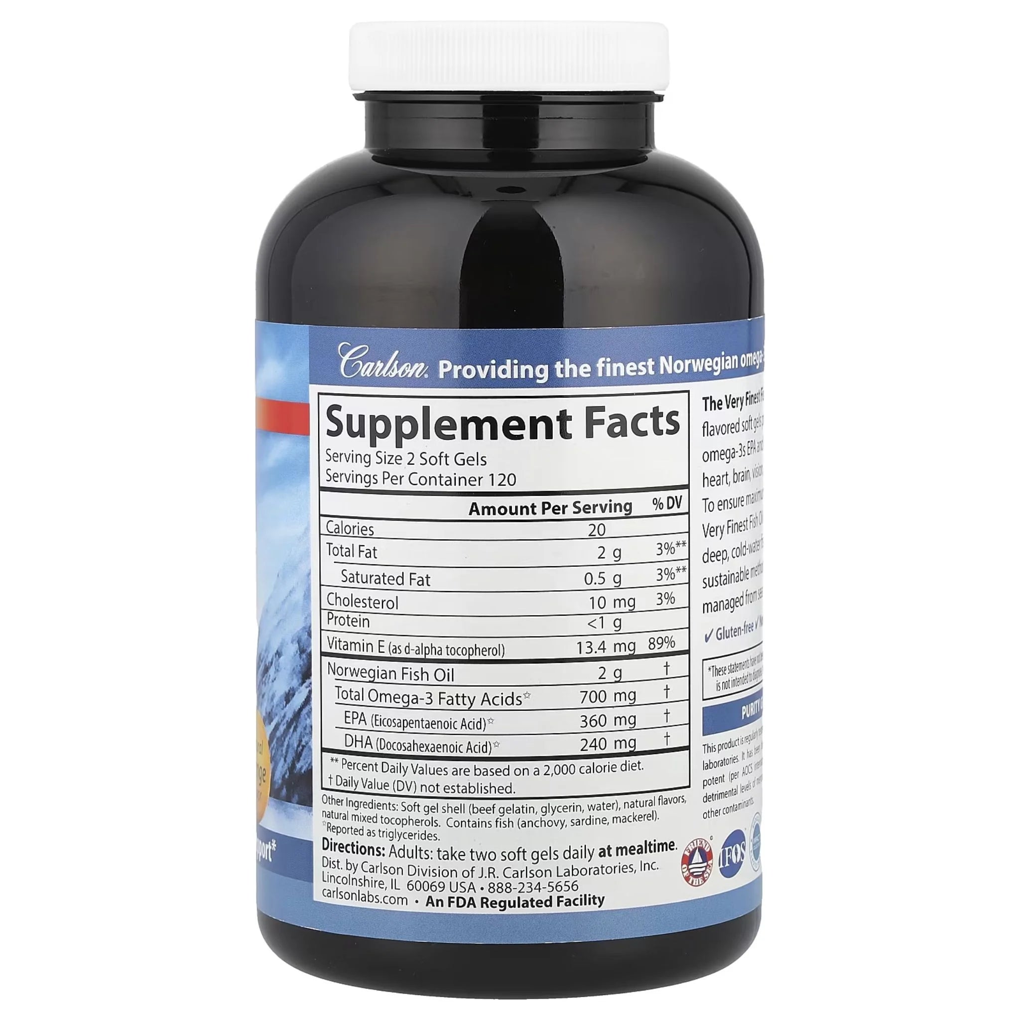 Carlson Laboratories VFFO Orange 240 Softgels