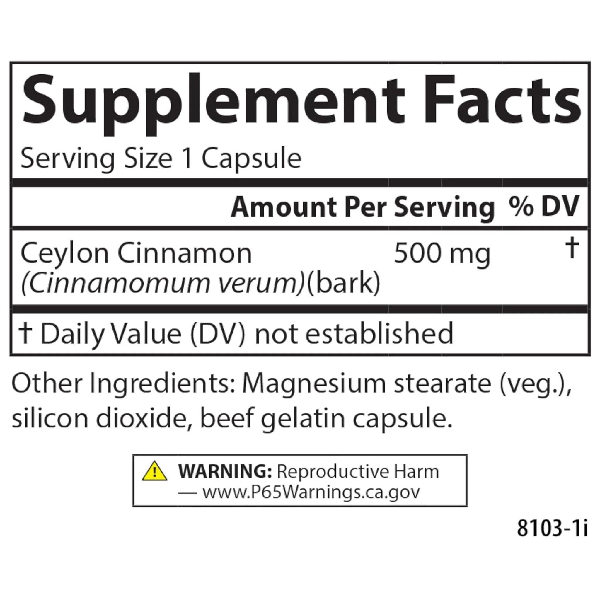 Carlson Ceylon Cinnamon 90c