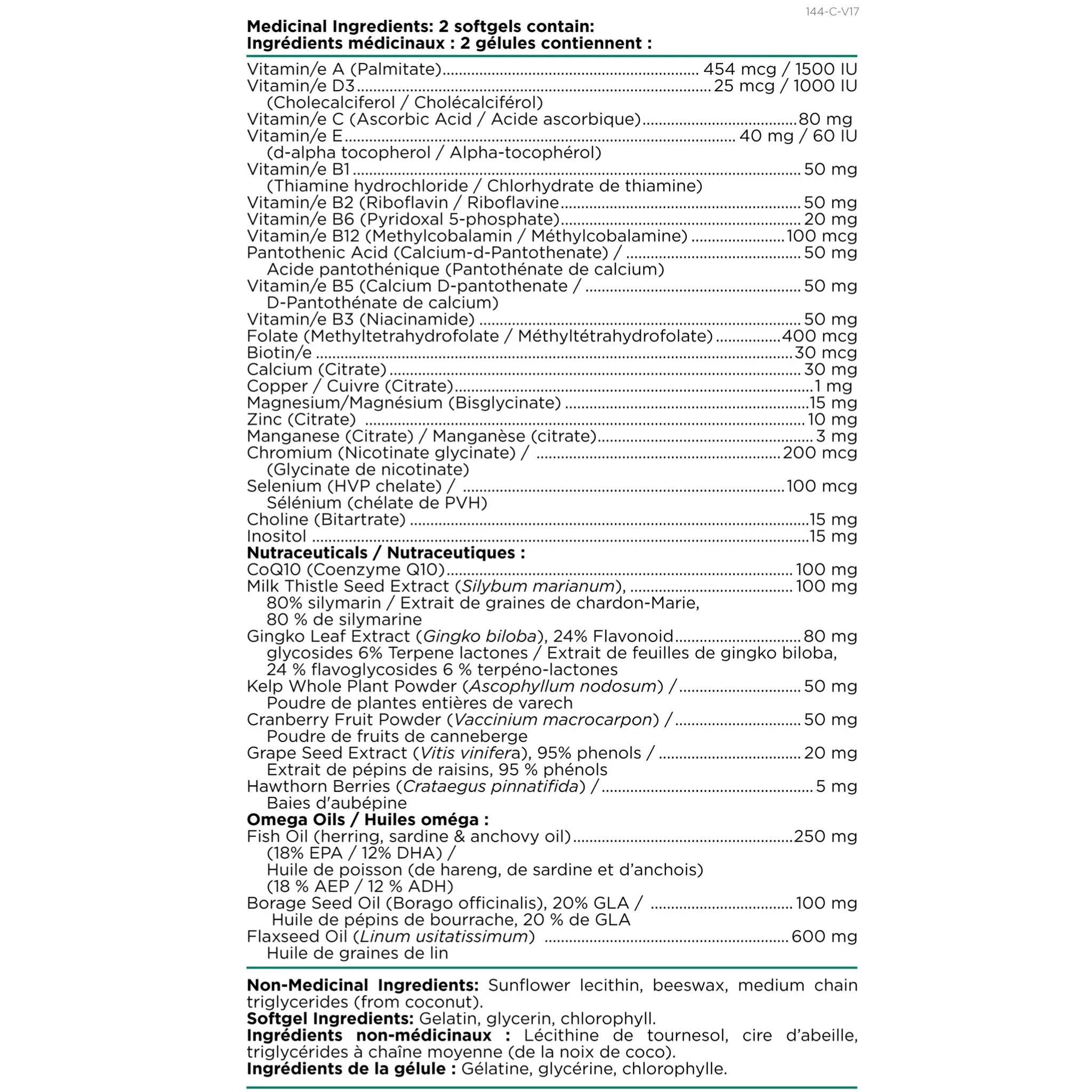 Platinum Naturals Super Easymulti Women 45+ 60sg - Nature's Source Inc