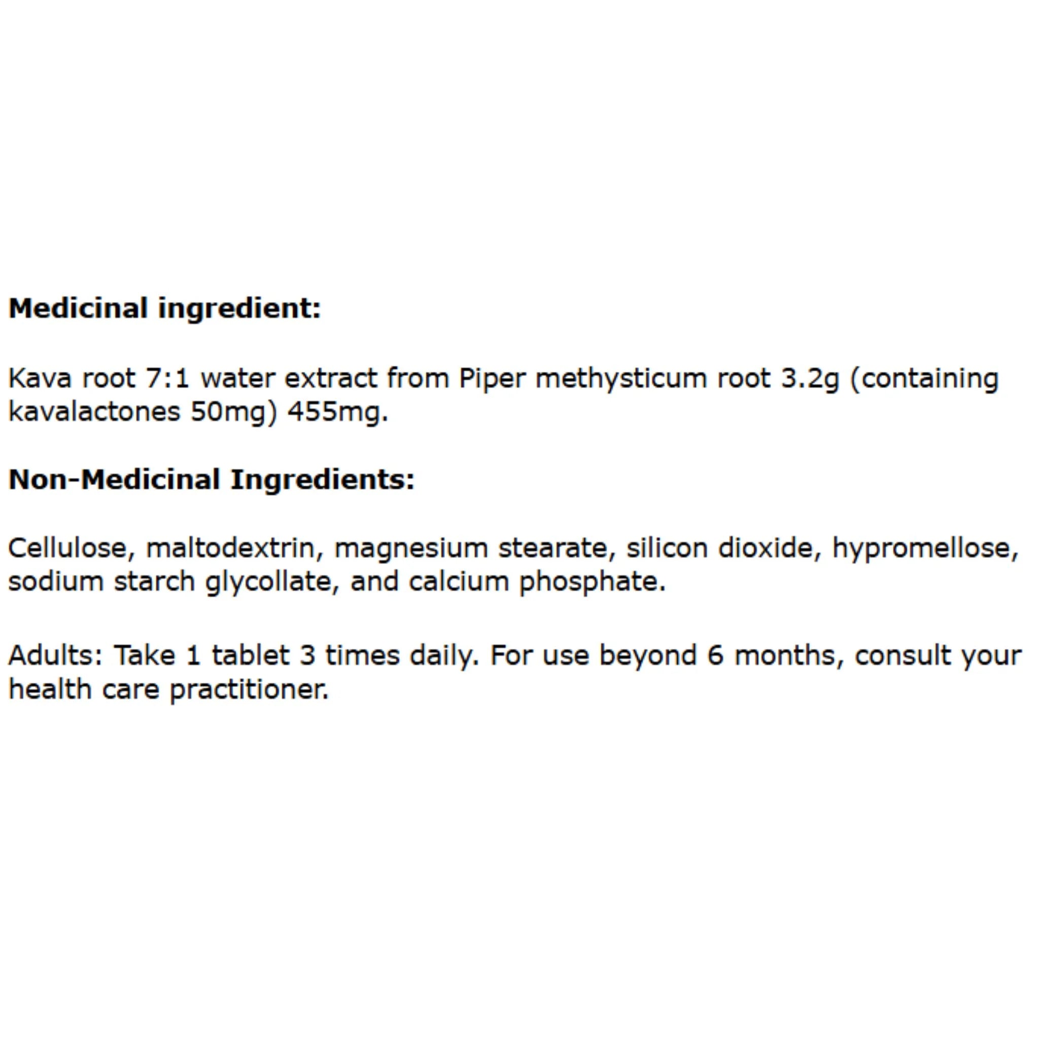 MediHerb Kava Forte 60 Tablets - Nature's Source Inc