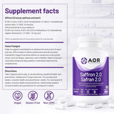 AOR Saffron 2.0 60 Capsules - Nature's Source Inc