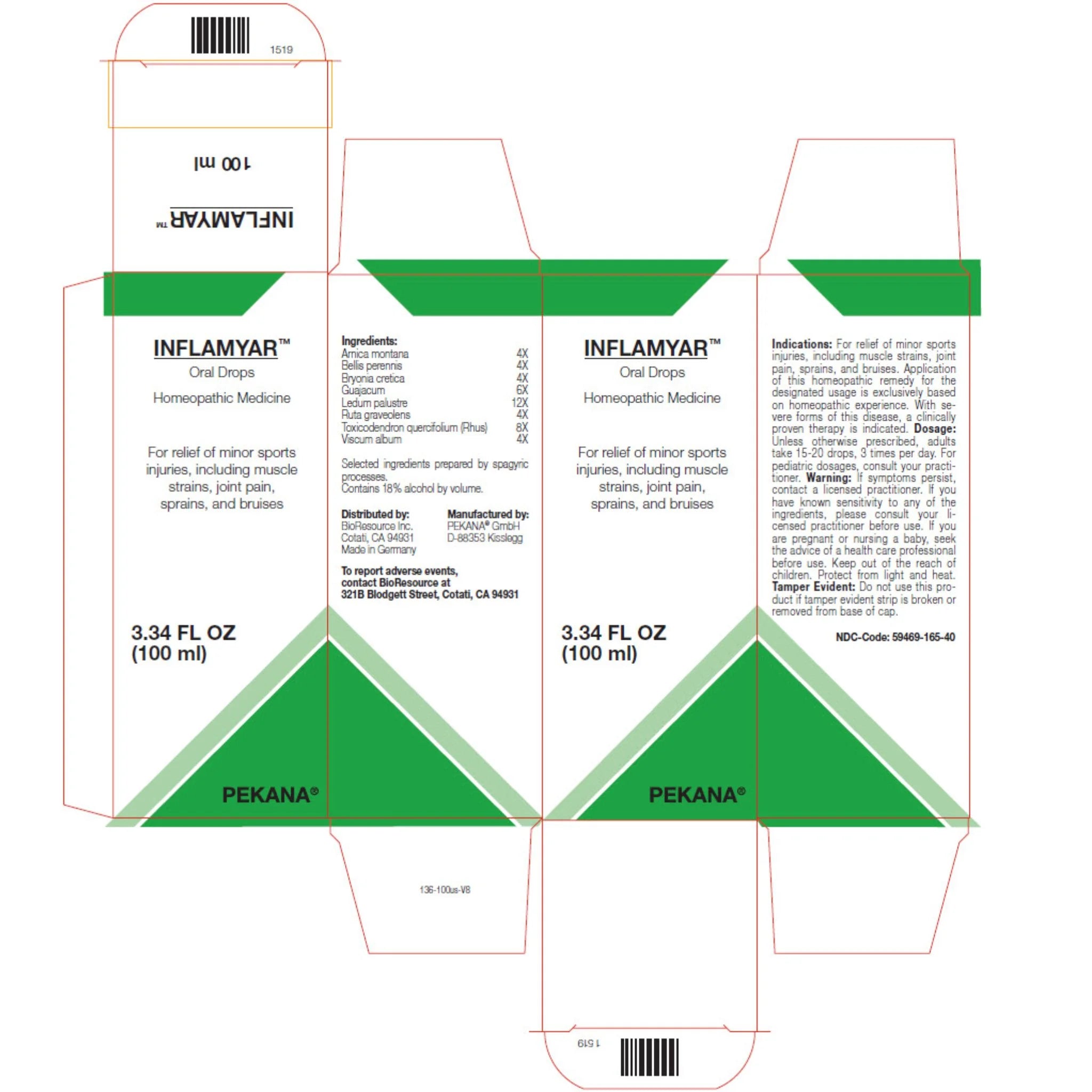 Pekana Inflamyar Drops (Pain-Relief) - 100ml - Nature's Source Inc