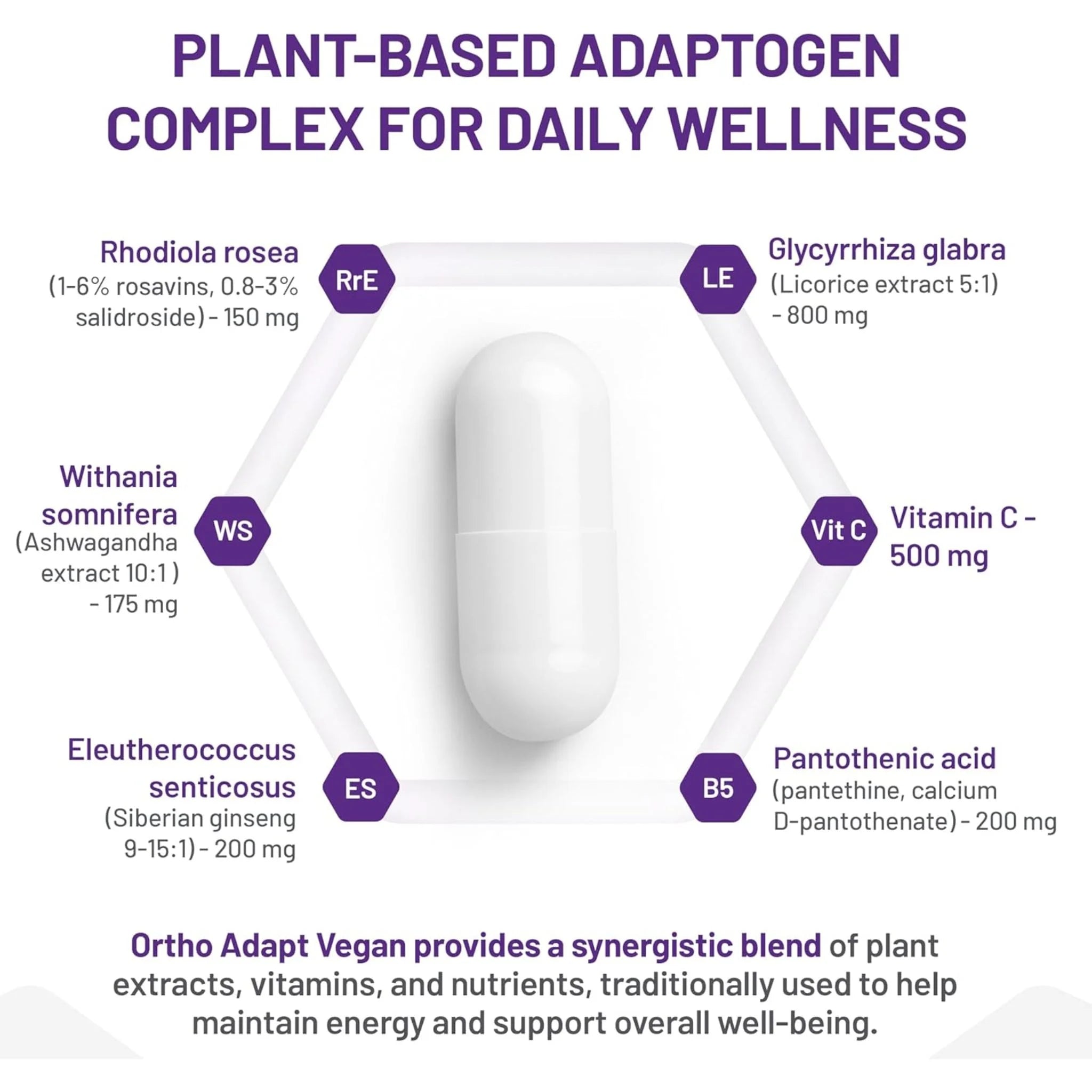 AOR Ortho Adapt Vegan (Stress Relief) 90 Veg-Caps - Nature's Source Inc