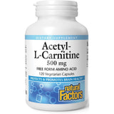 Natural Factors AcetylLCarnitine 500 mg 60vc - Nature's Source Inc