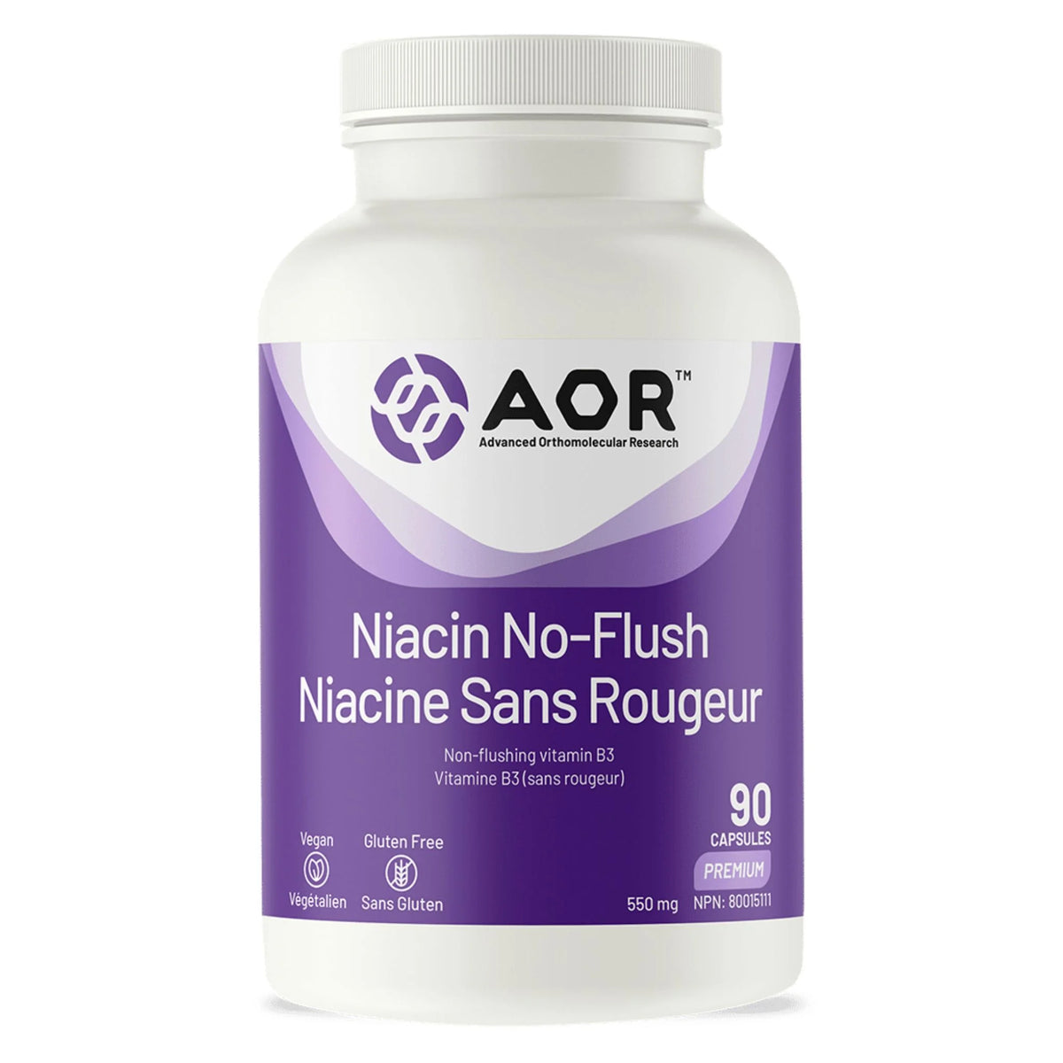 AOR Niacin No-Flush 90 Veg-Caps