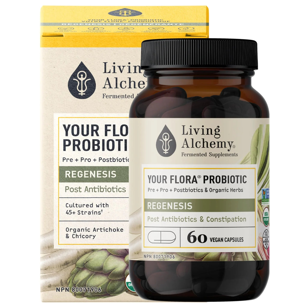 Living Alchemy Your Flora Regenesis 60 Veg Capsules