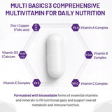 AOR Multi Basics 3, 180 Vegan Capsules - Nature's Source Inc