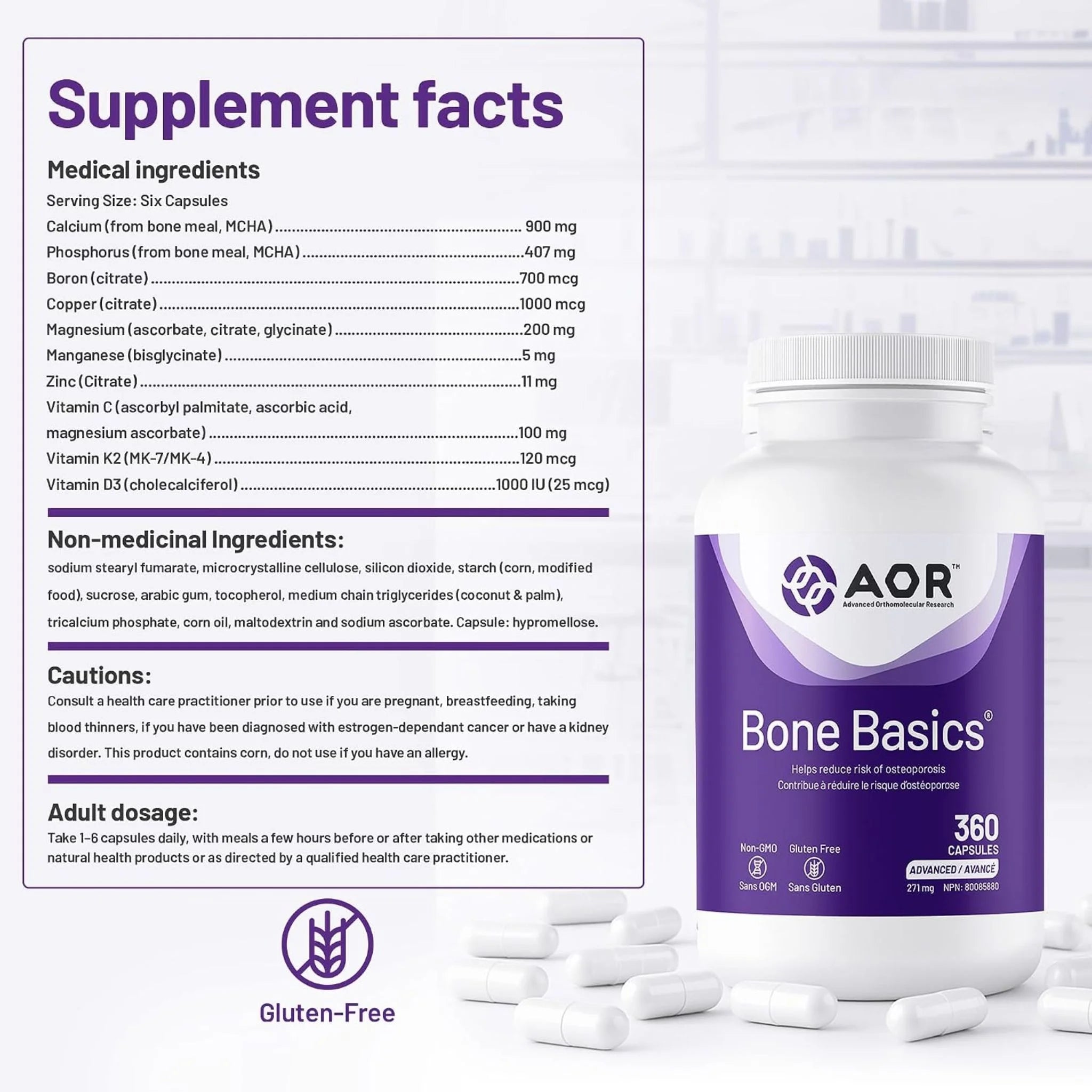 AOR Bone Basics 360 v-caps