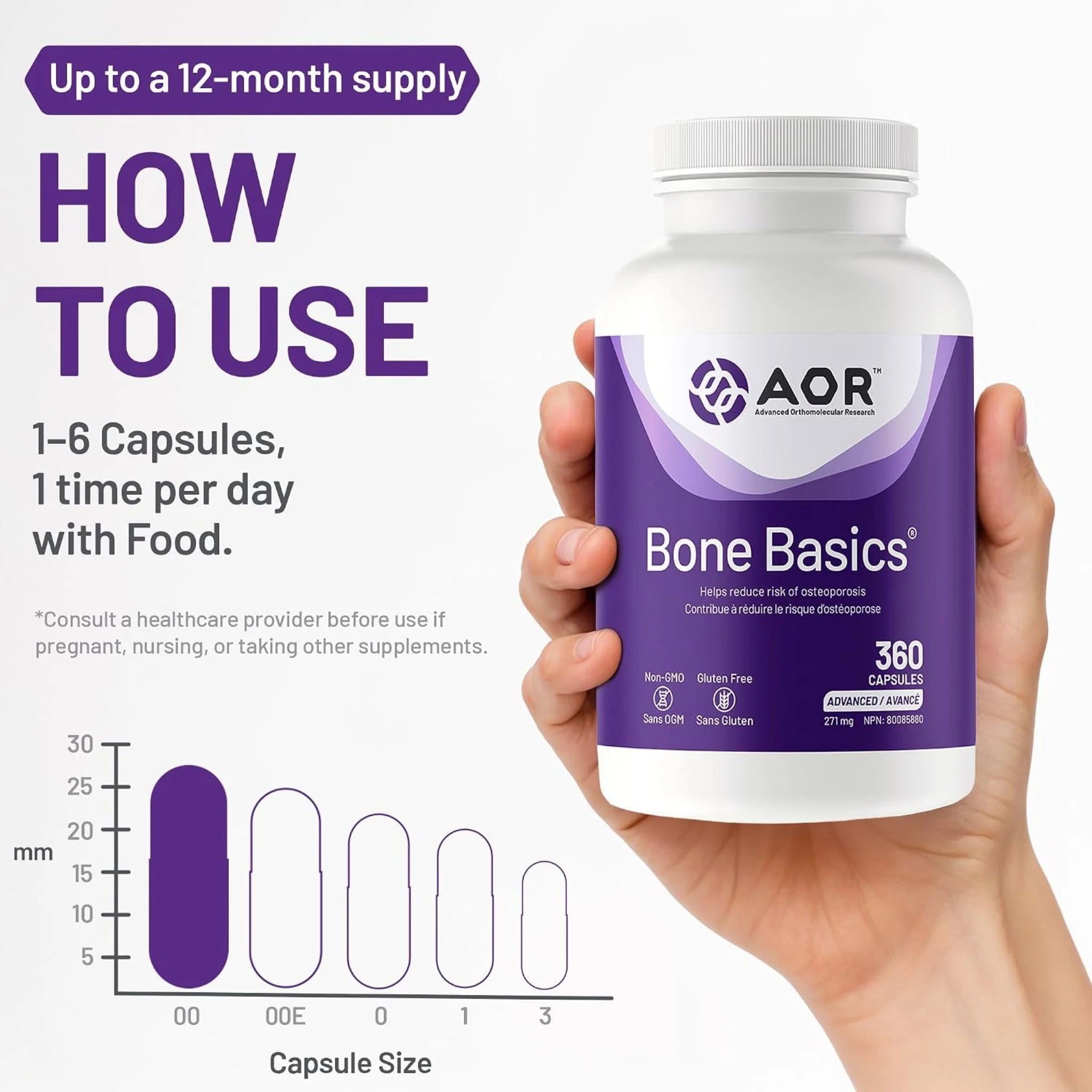 AOR Bone Basics 360 v-caps