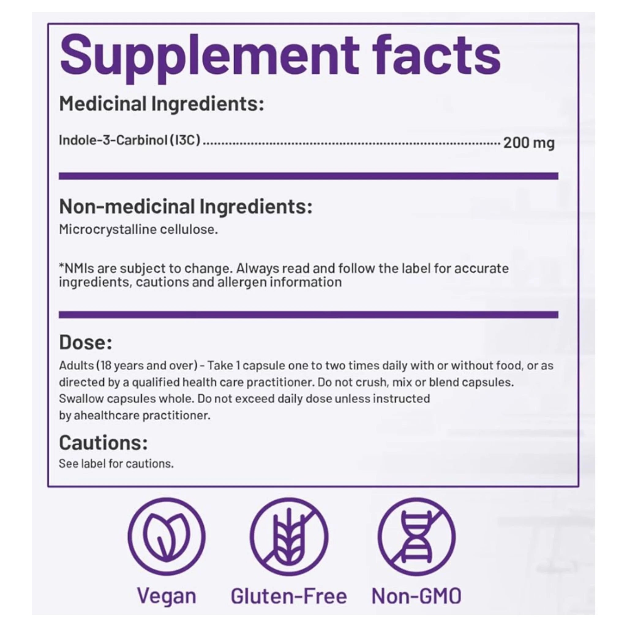 AOR I-3-C 200mg 60 Vegan Capsules