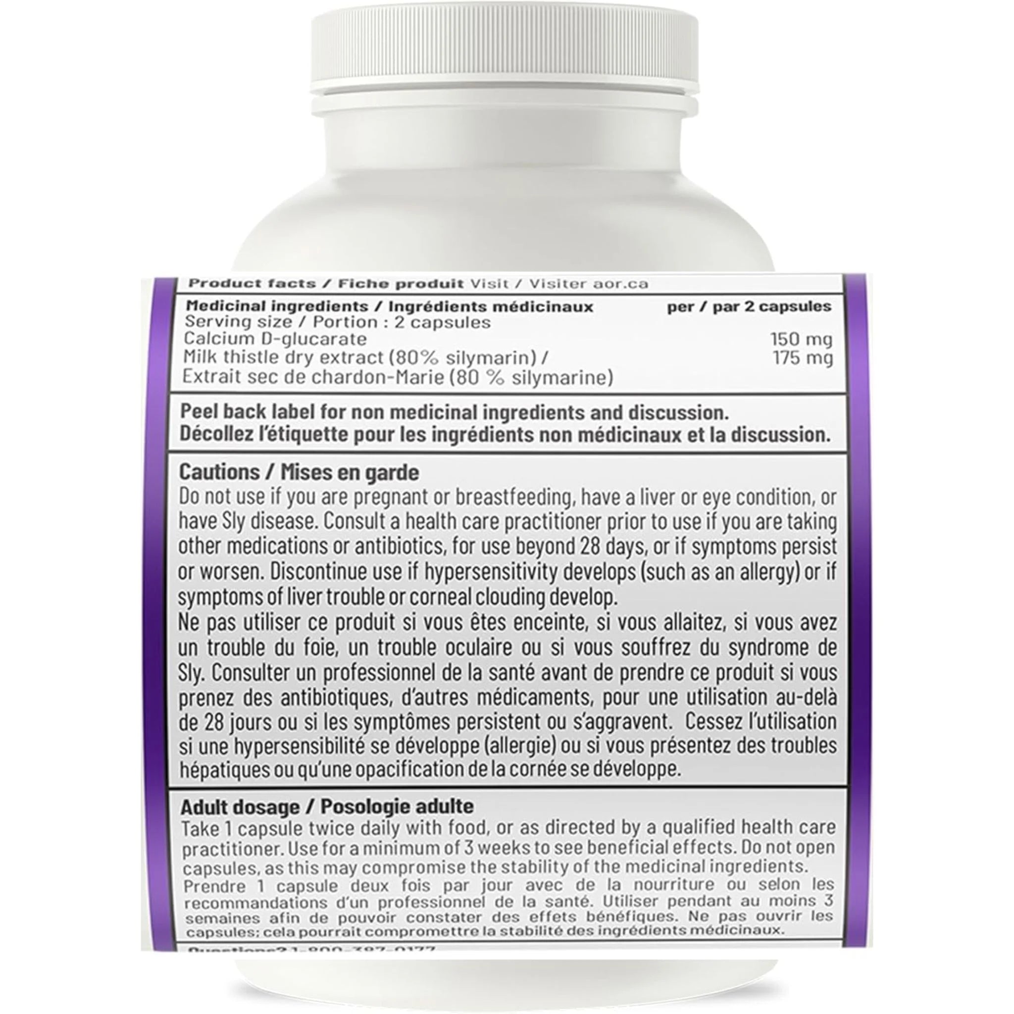 AOR D-Glucarate + Milk Thistle 60 Capsules