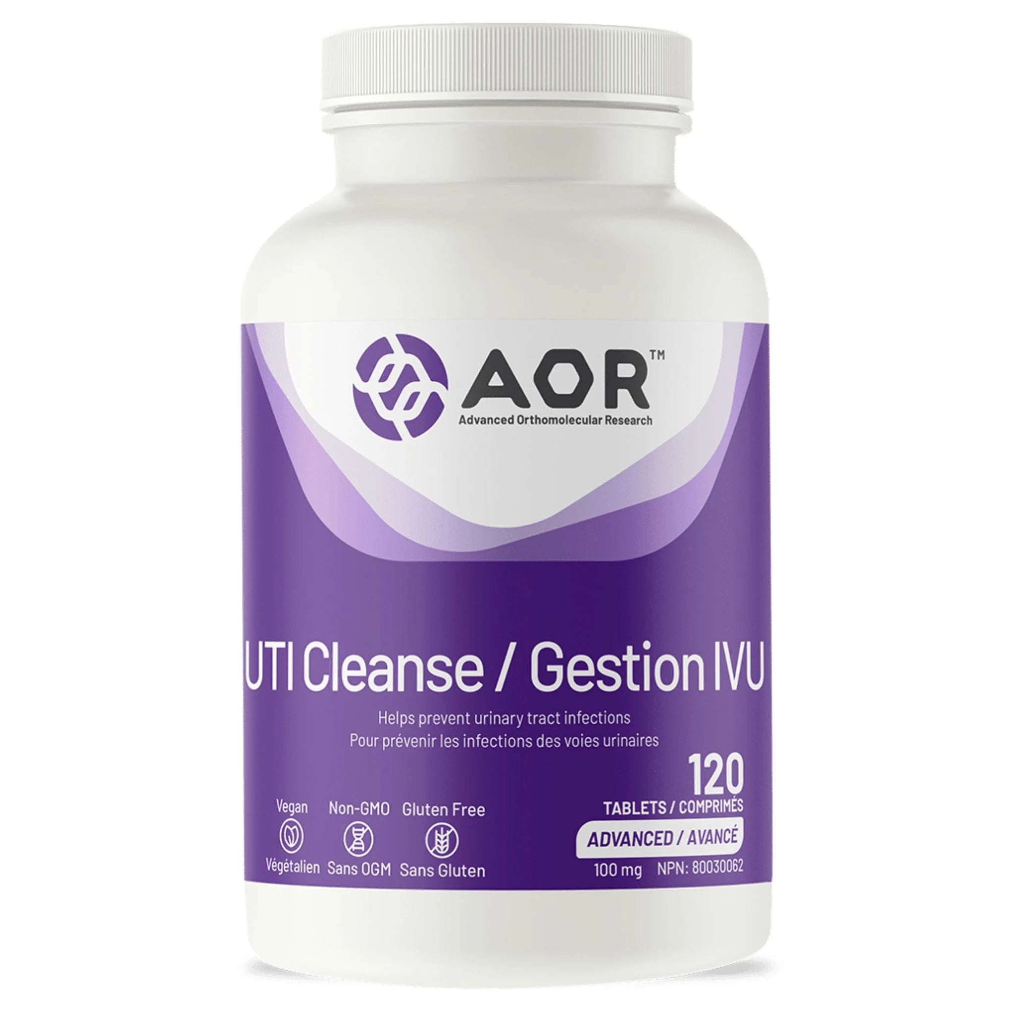 AOR UTI Cleanse with Cranberry 120 Tablets - Nature's Source Inc