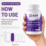 AOR All Life Colostrum, 120 Vegan Capsules