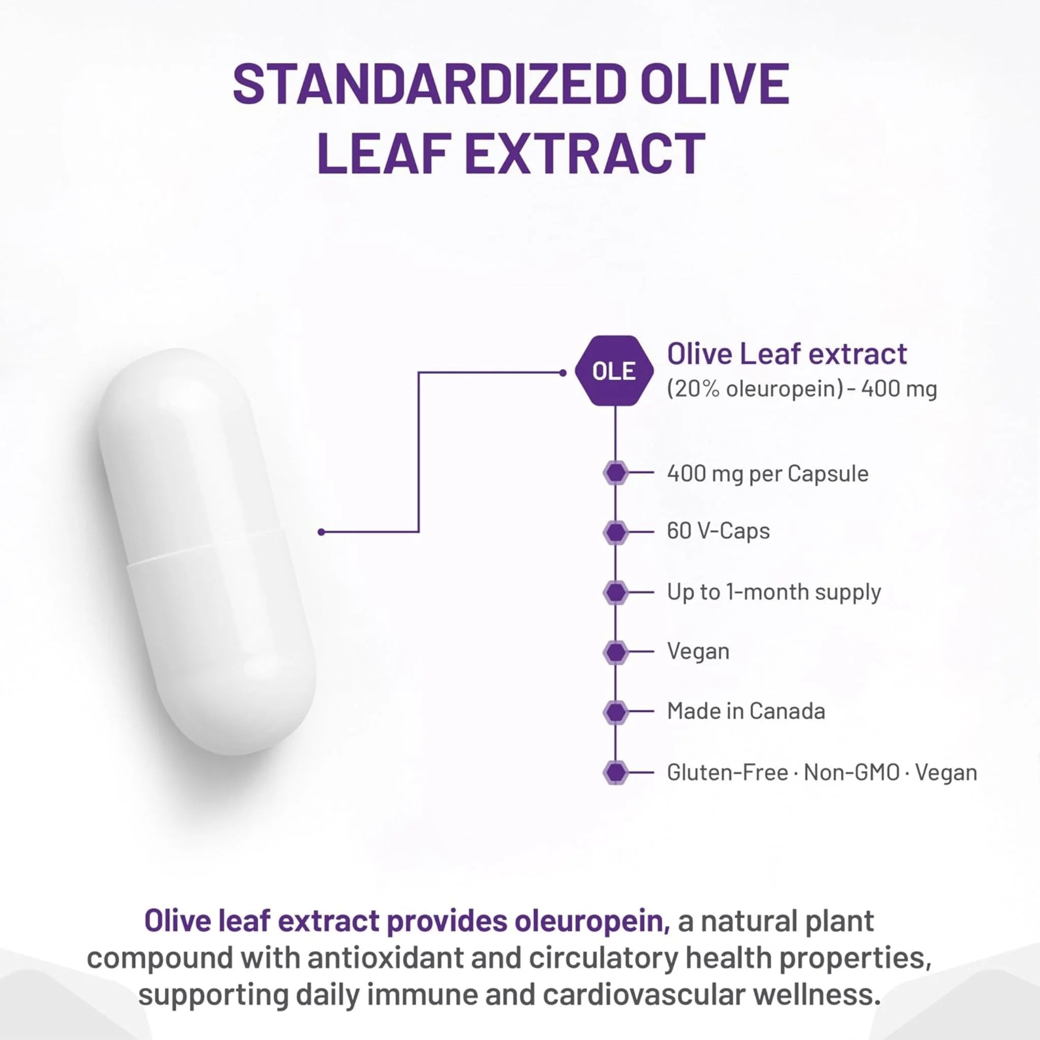 AOR Olive Leaf Extract 60 Veg-Caps - Nature's Source Inc