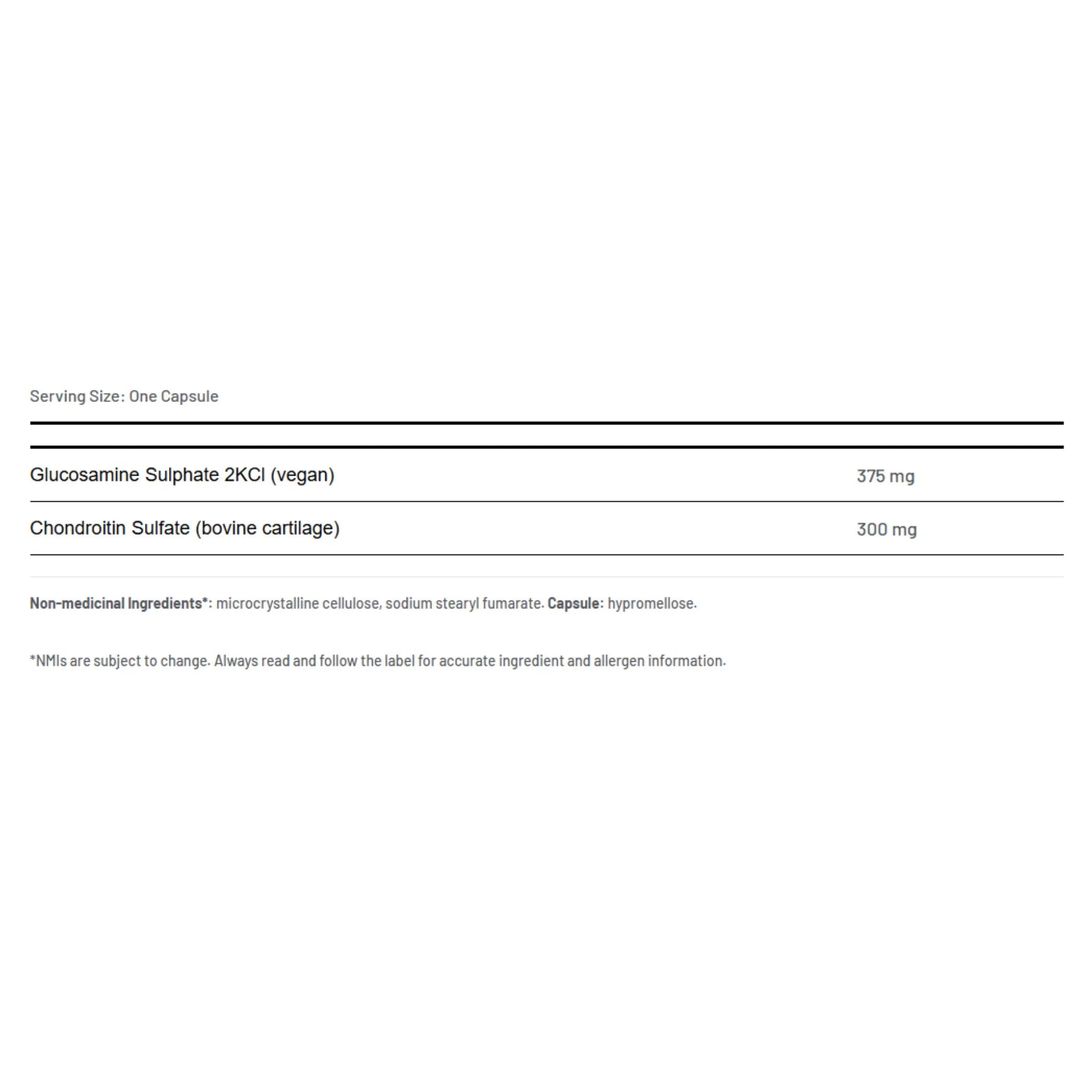 AOR Glucosamine & Chondroitin 120 Veg - Caps - Nature's Source Inc
