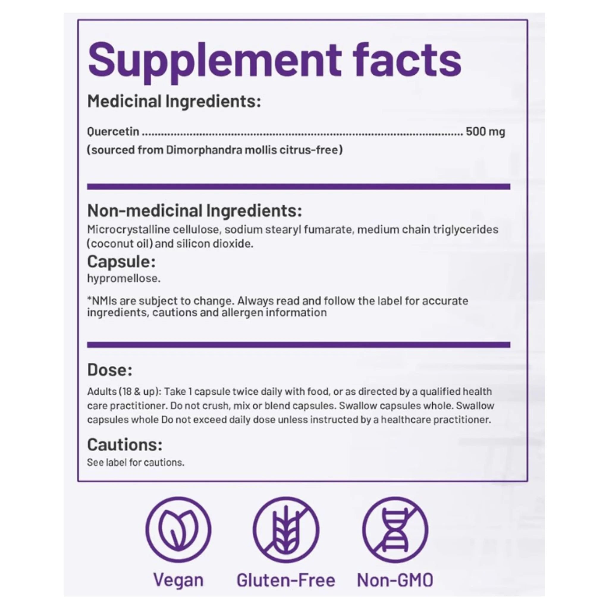 AOR Quercetin 100 Vegan Capsules