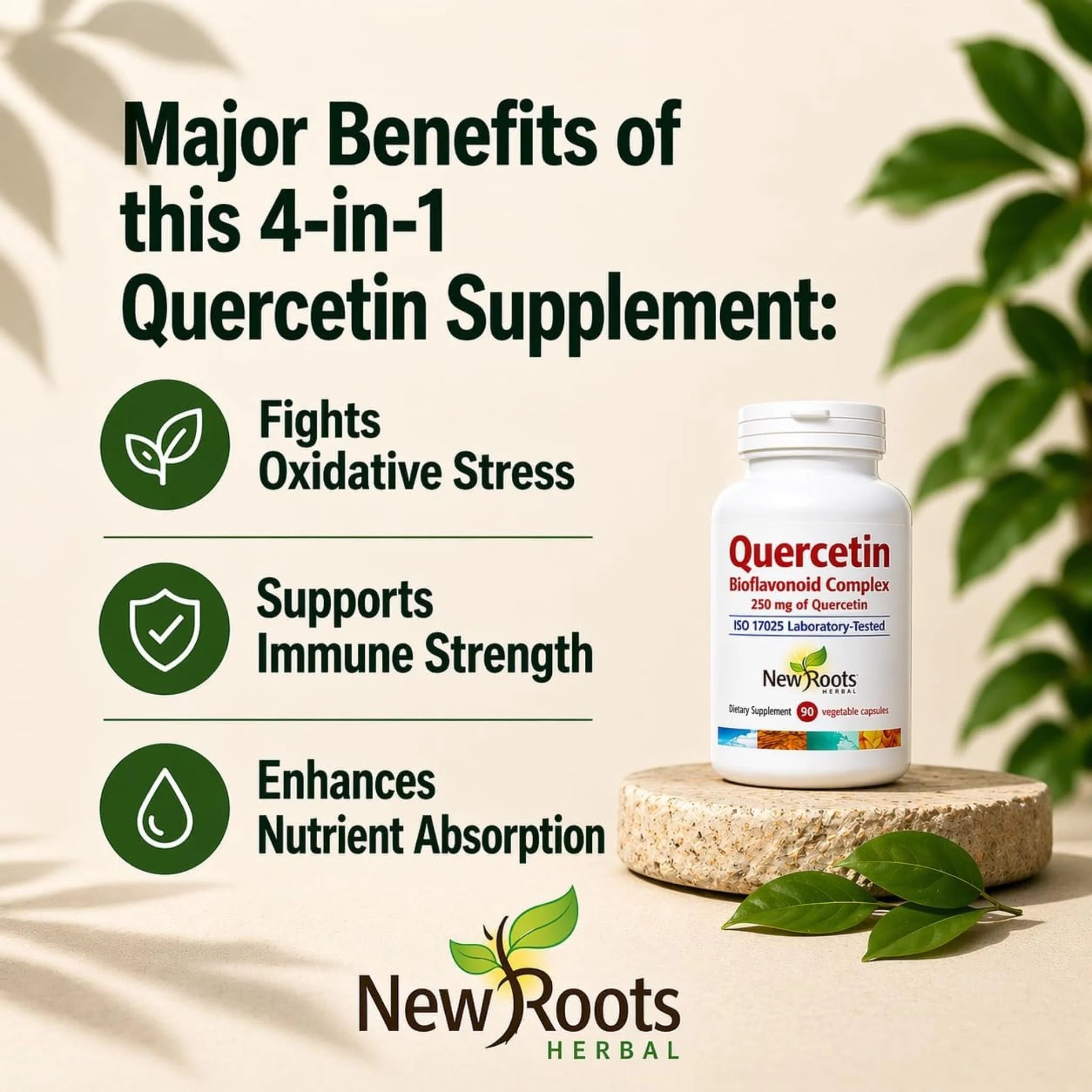 New Roots Quercetin 250Mg 90C - Nature's Source Inc