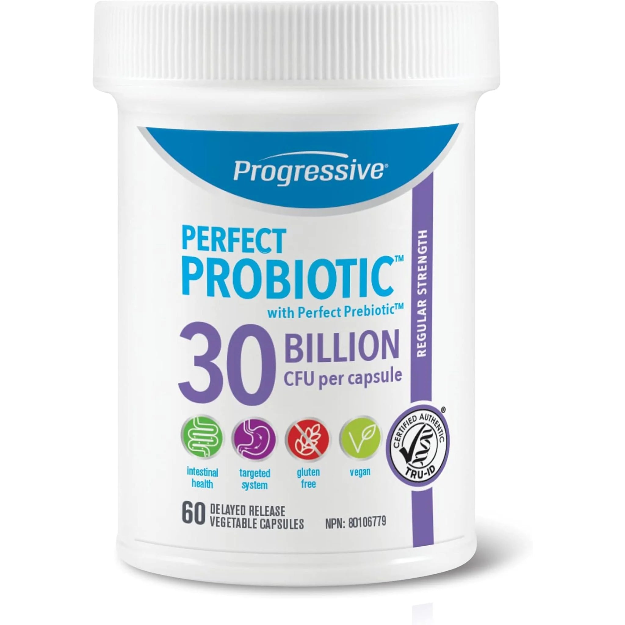 Progressive Perfect Probiotic 30 Billion 60c - Nature's Source Inc