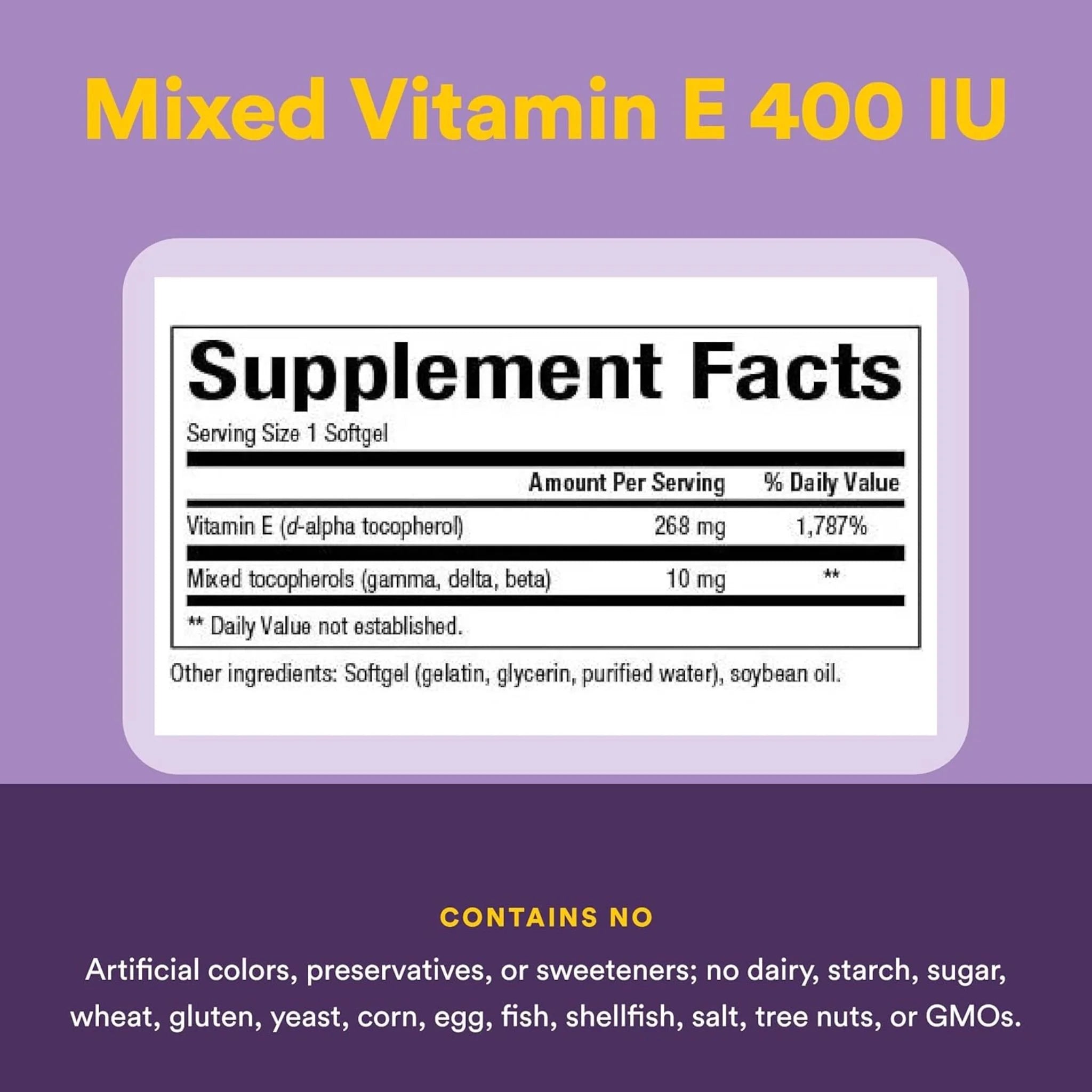 Natural Factors Vitamin E 400IU 240sg