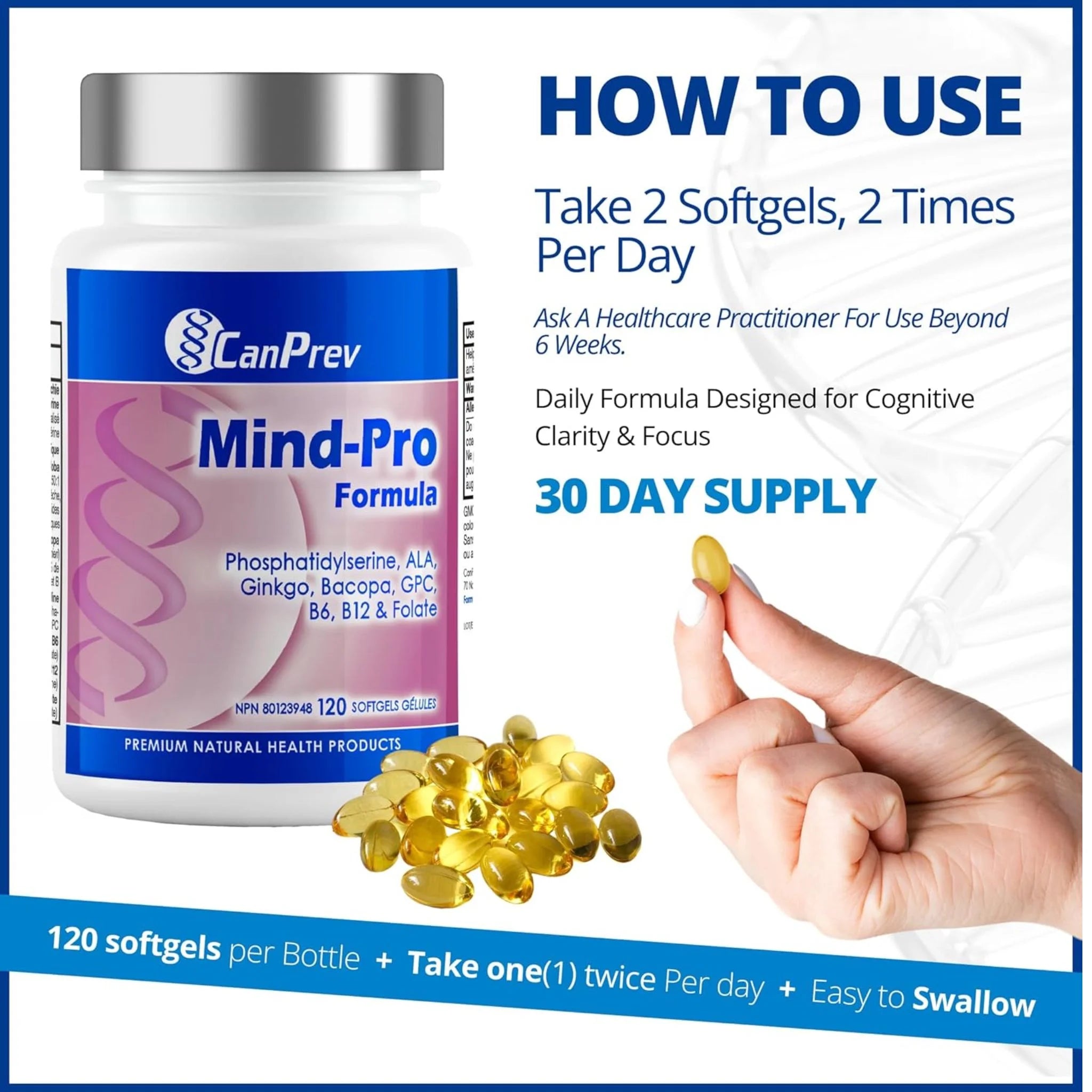 CanPrev MindPro Formula 120 softgels - Nature's Source Inc