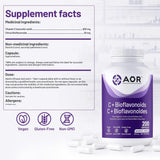 AOR C + Bioflavonoids - 200 Veg Capsules - Nature's Source Inc
