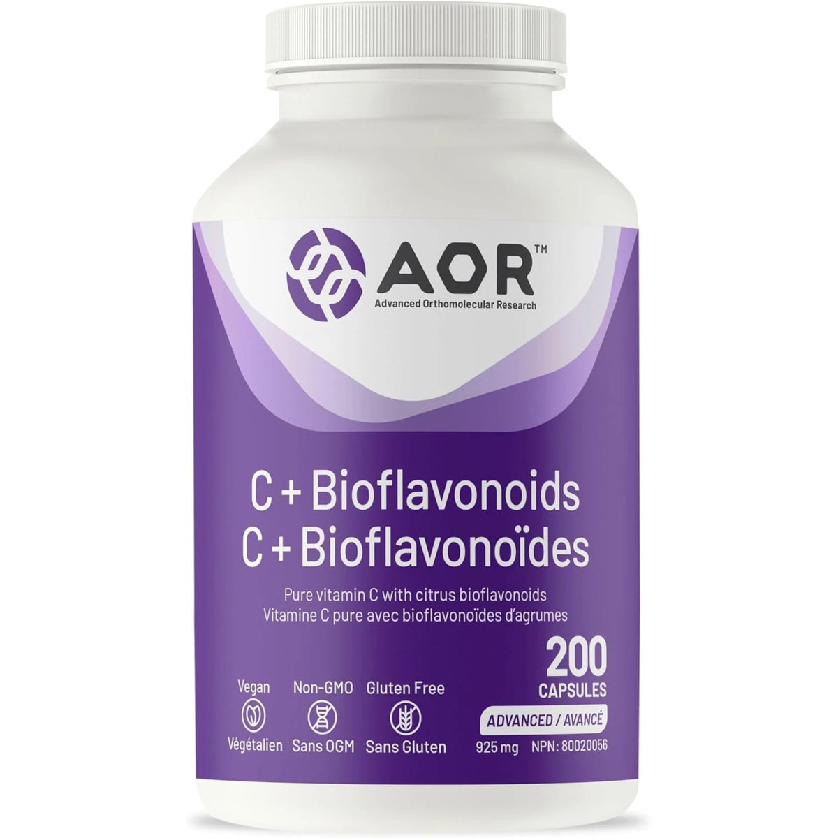 AOR C + Bioflavonoids - 200 Veg Capsules - Nature's Source Inc
