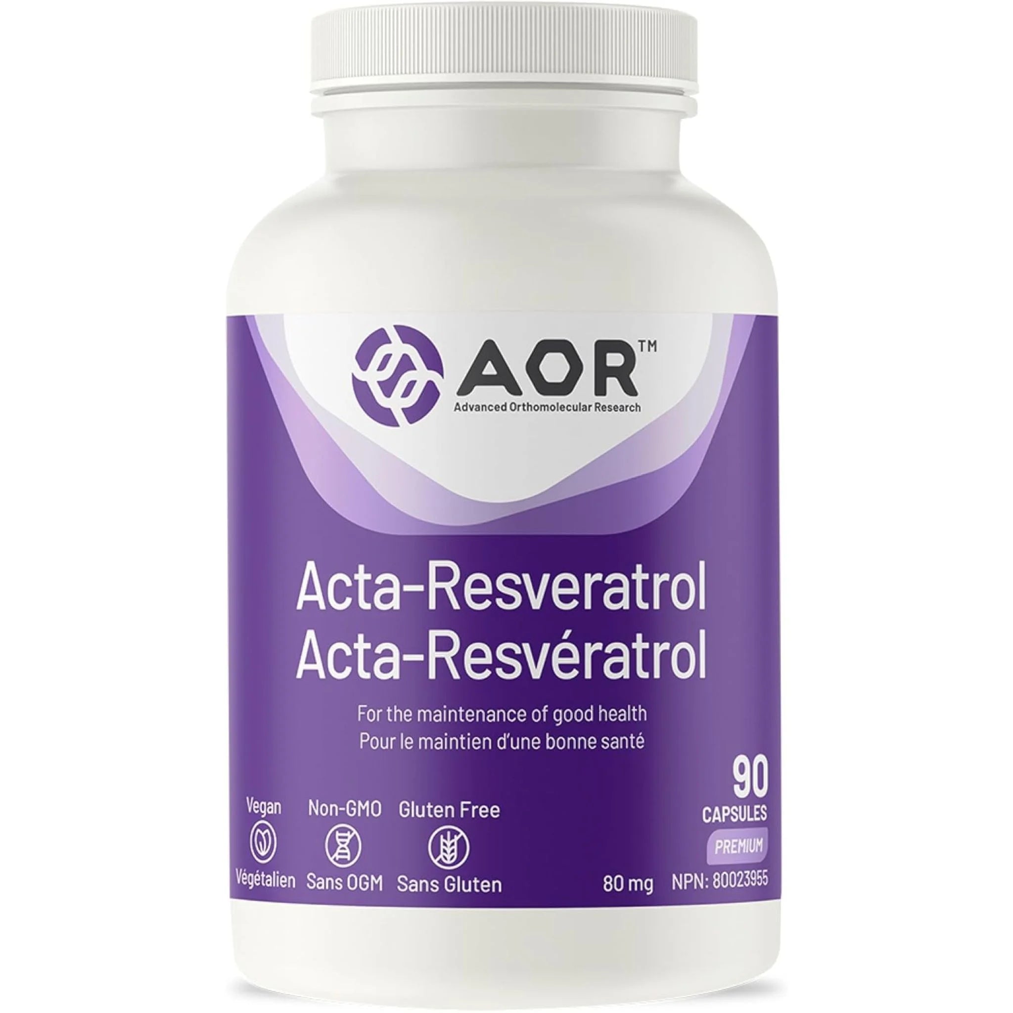 AOR Acta Resveratrol 90 Veg-Caps - Nature's Source Inc