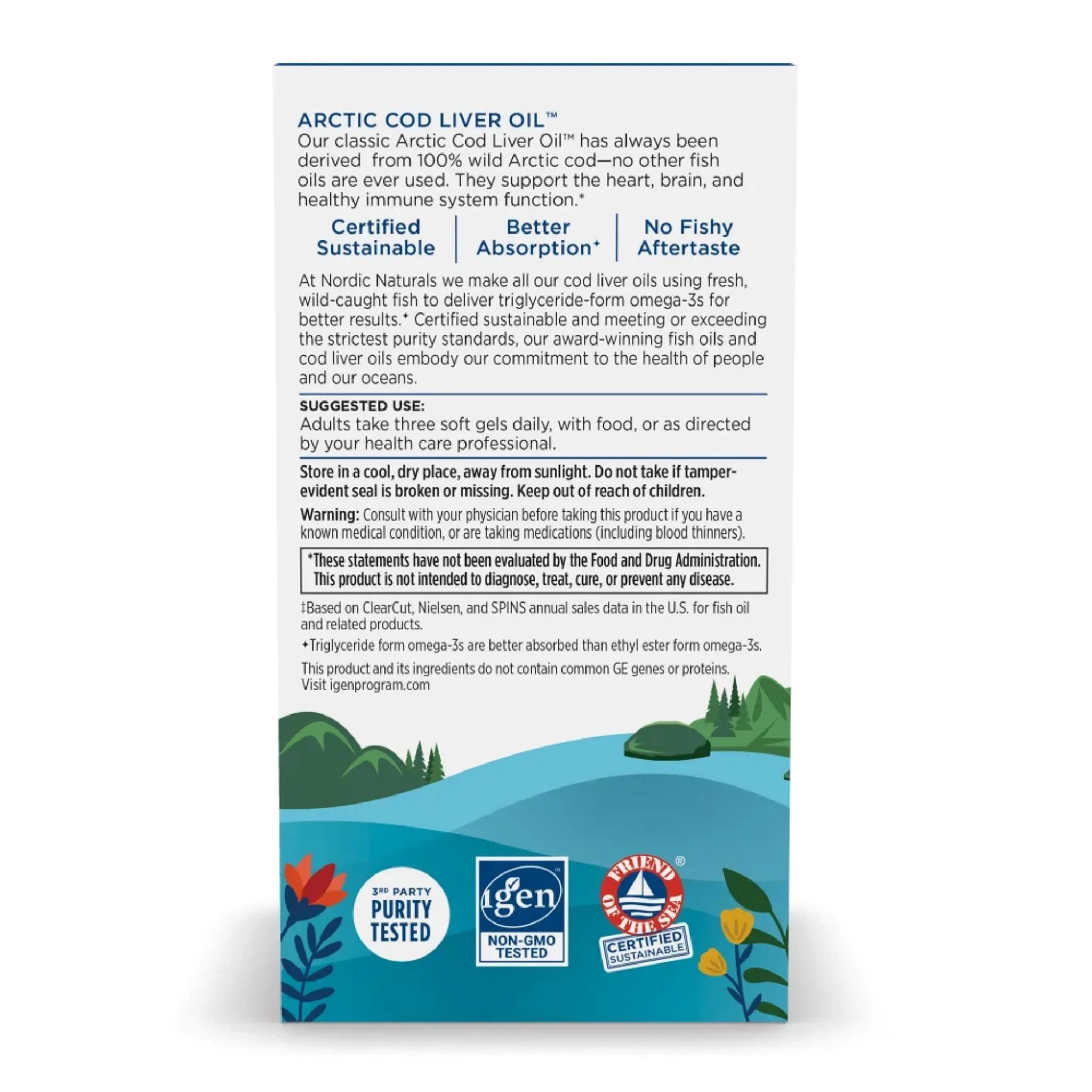 Nordic Naturals Cod Liver Oil Lemon 90 Softgel - Nature's Source Inc