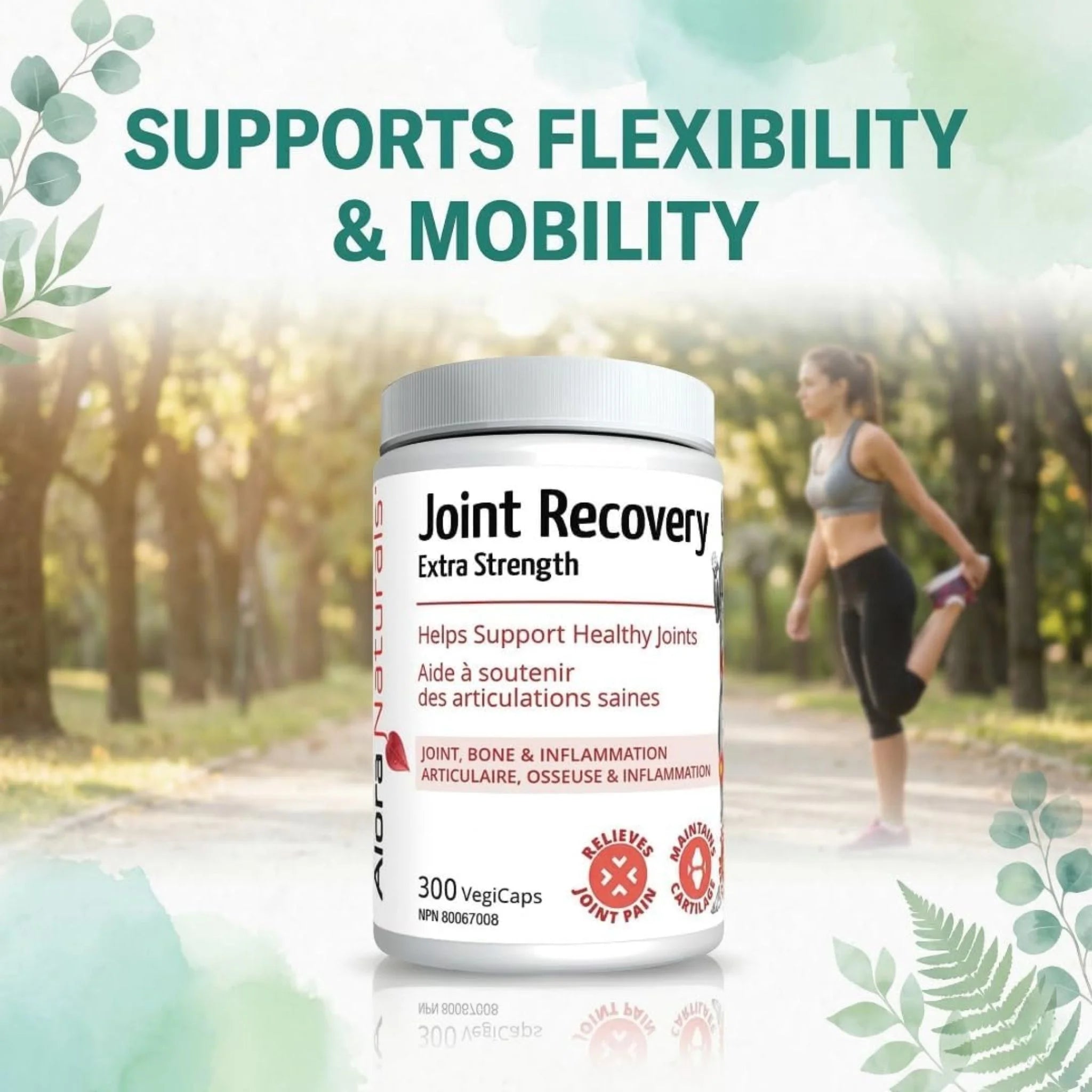 Alora Naturals Joint Recovery 300 Vegetarian Capsules - Nature's Source Inc