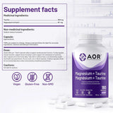 AOR Magnesium + Taurine 180 Veg-Caps