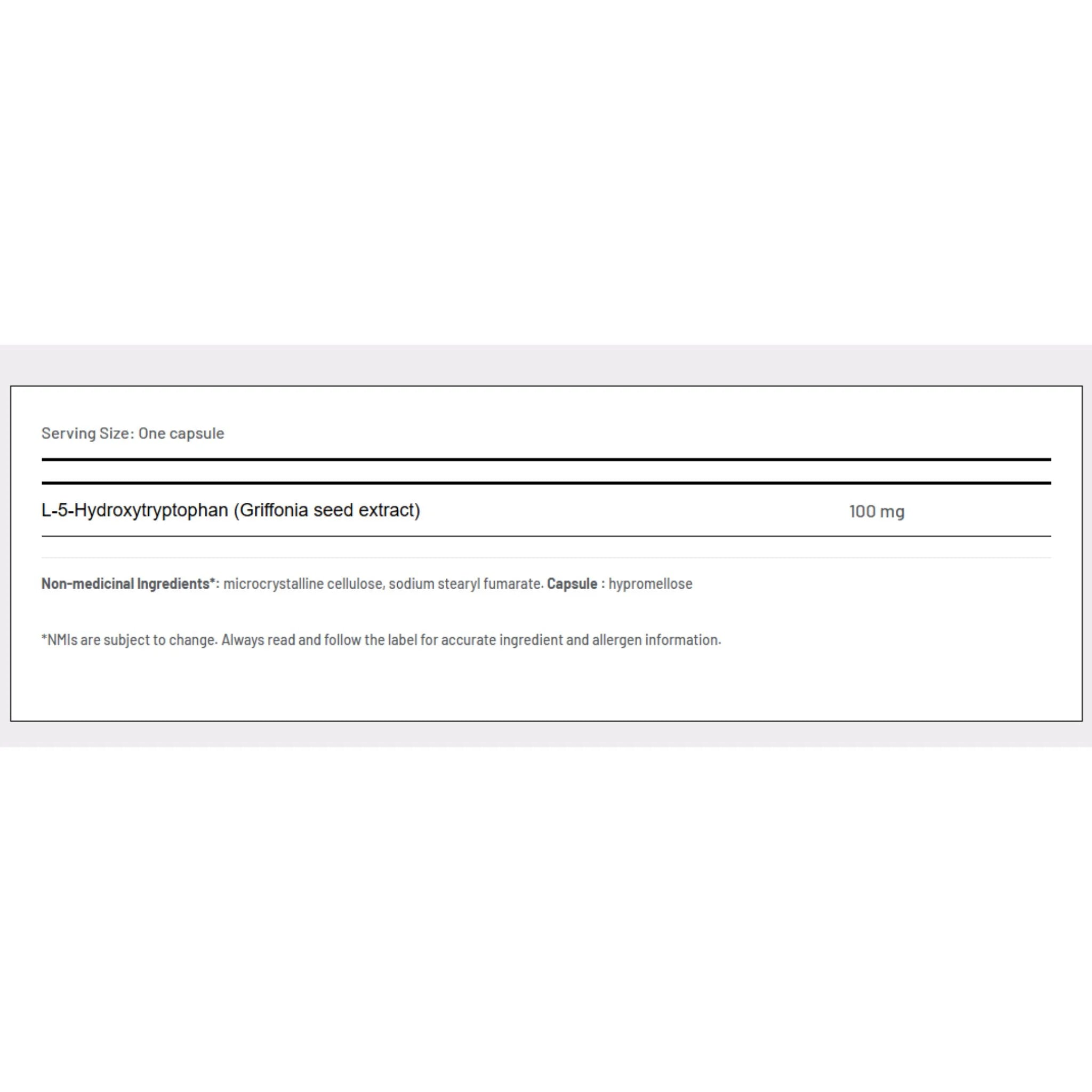 AOR 5 - HTP Extra Strength 90 Veg - Caps - Nature's Source Inc