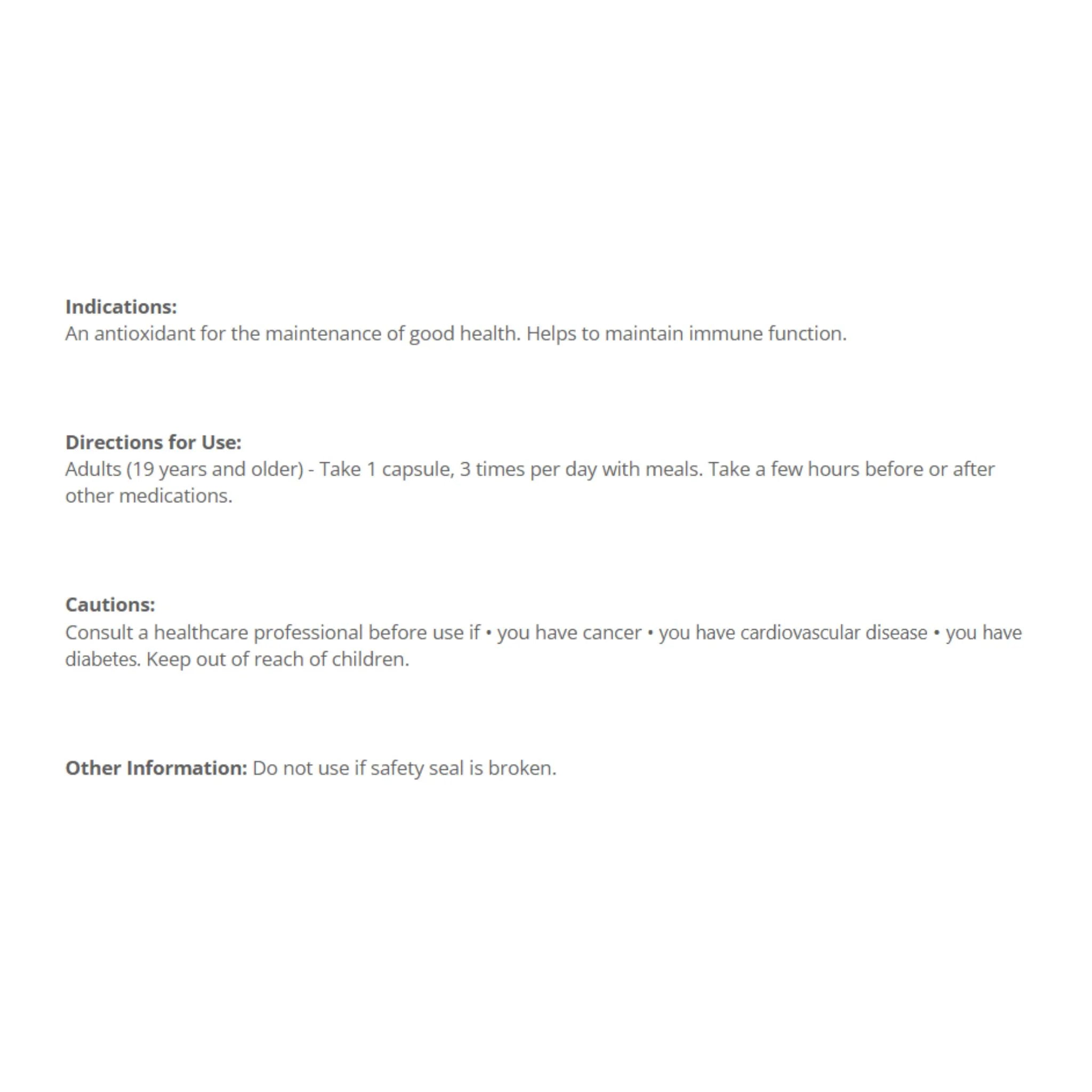 Cyto - Matrix ACES + Zinc 60 Vegetable Capsules - Nature's Source Inc