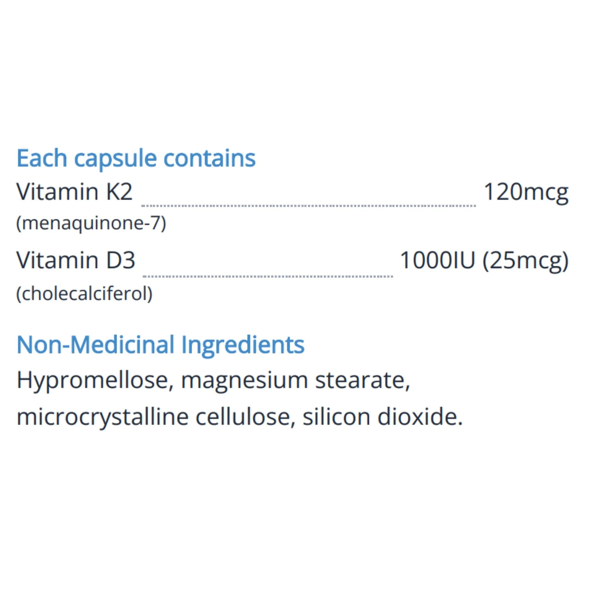 Cyto-Matrix K2 D3 60 Vegetable Capsules
