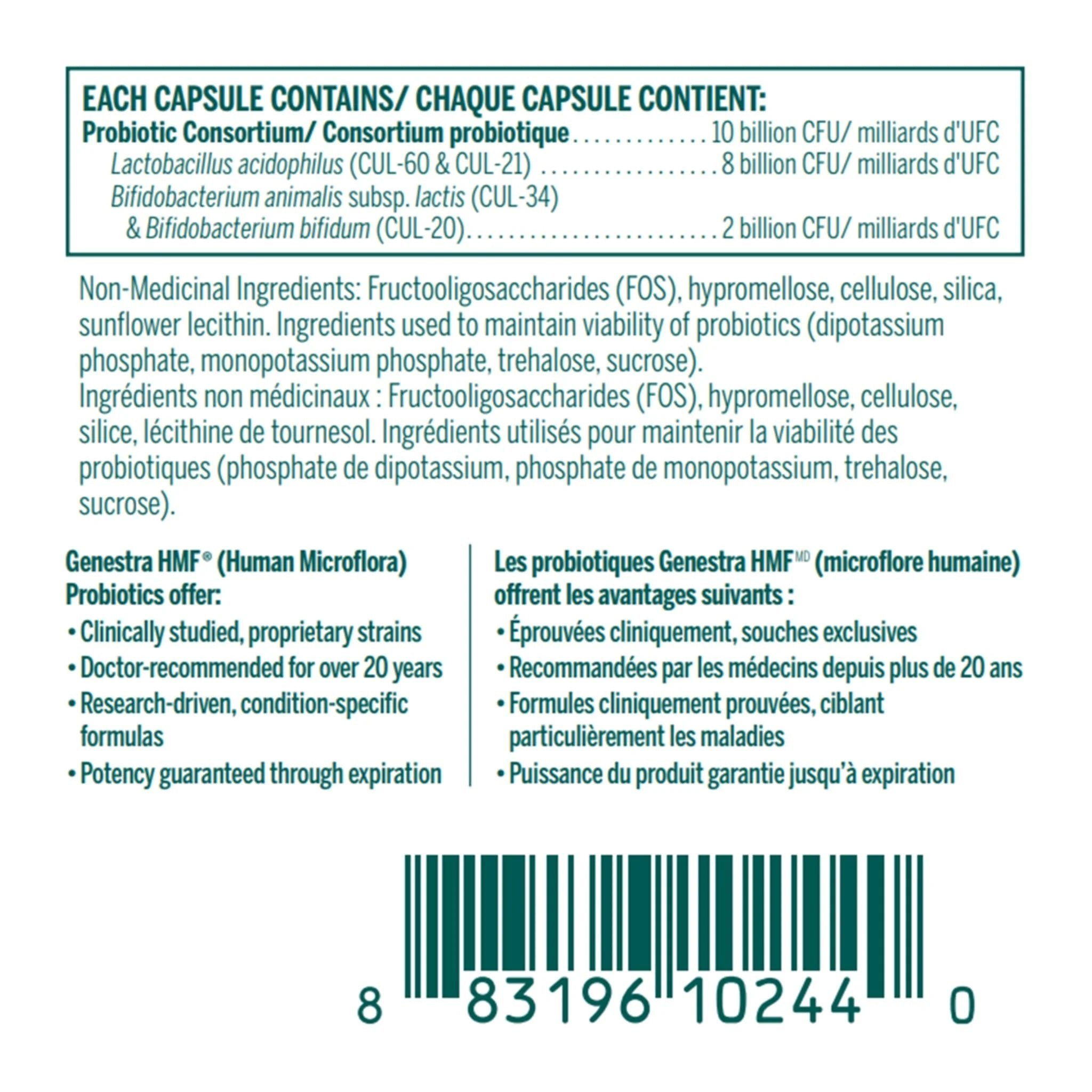 Genestra Brands HMF Forte 60 Vegetarian Capsules - Nature's Source Inc