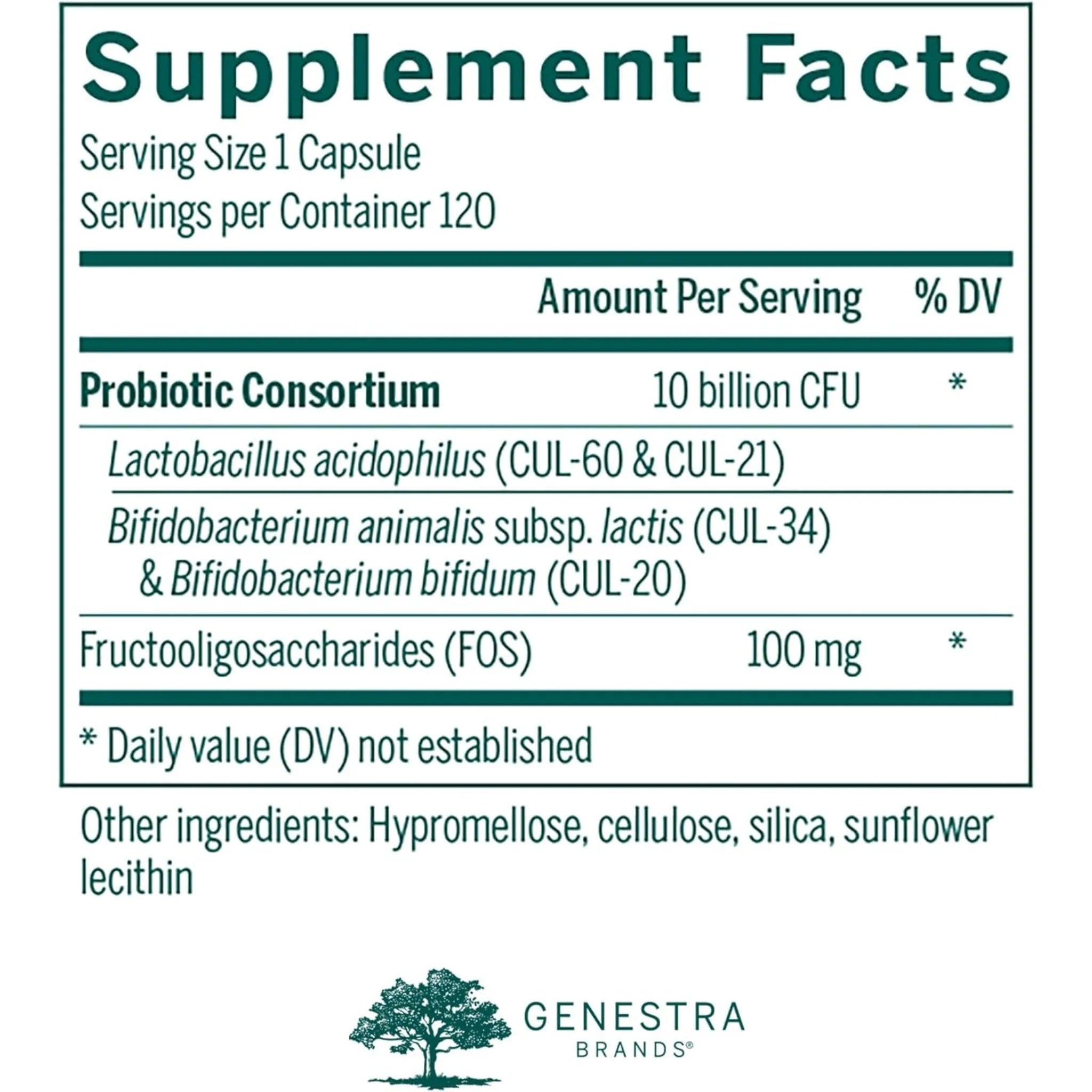 Genestra Brands HMF Forte, 120 Vegan Capsules - Nature's Source Inc