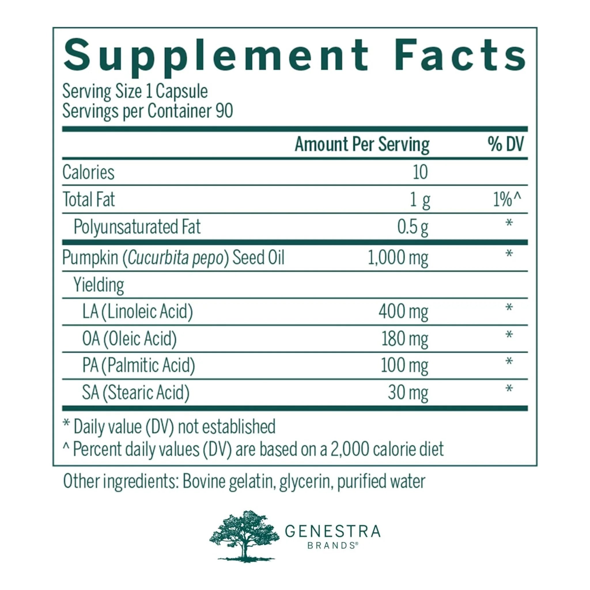Genestra Brands Pumpkin 90c - Nature's Source Inc
