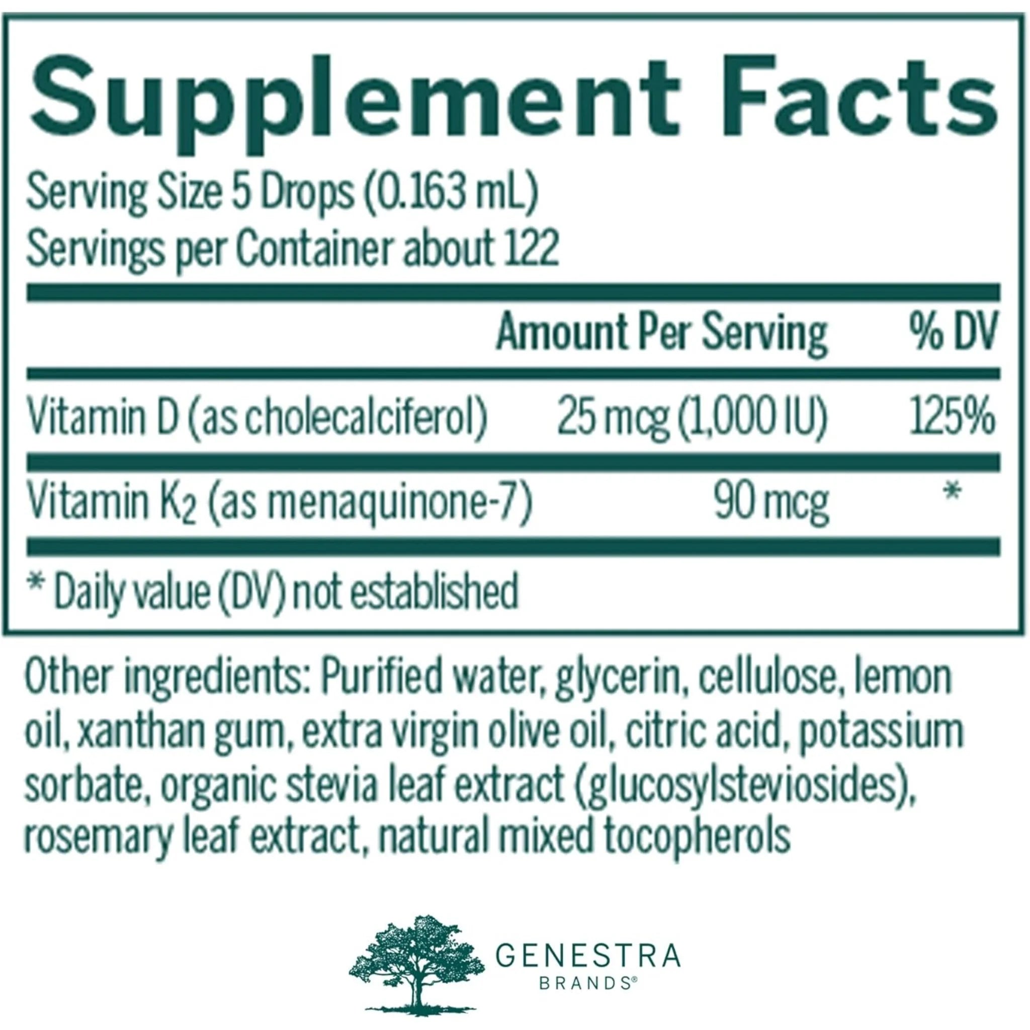 Genestra Brands Citrus D3 K2 Mulsion 20ml
