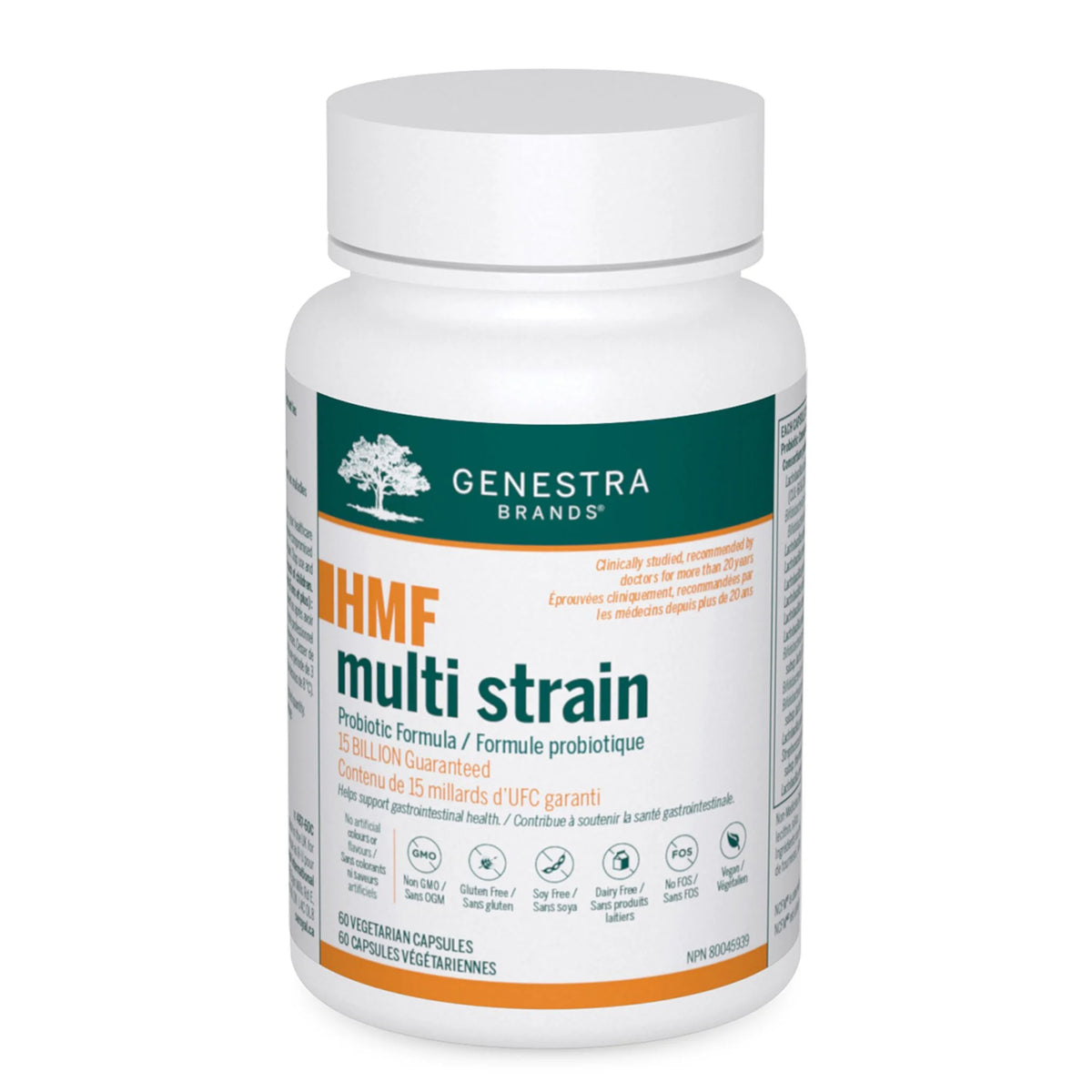 Genestra Brands HMF Multistrain 60 Veg Caps - Nature's Source Inc