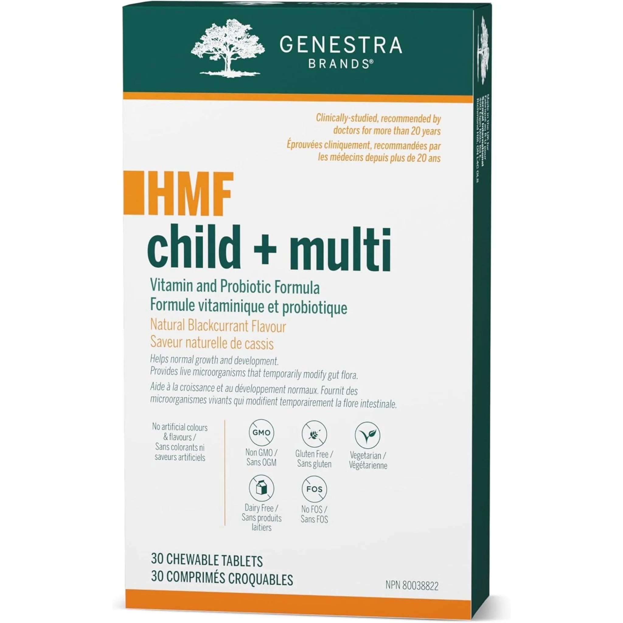 Genestra Brands HMF Child + Multi 30 Chewable Tablets - Nature's Source Inc